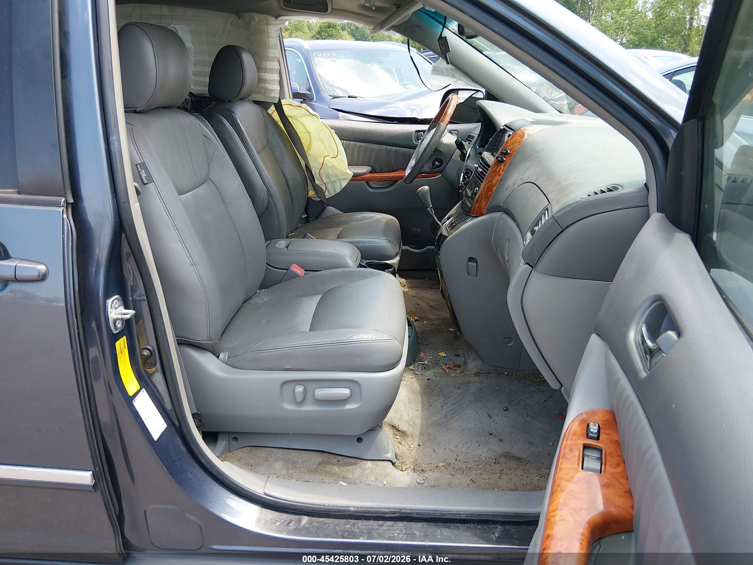 2007 Toyota Sienna Xle Limited Blue vin: 5TDBK22C07S003896