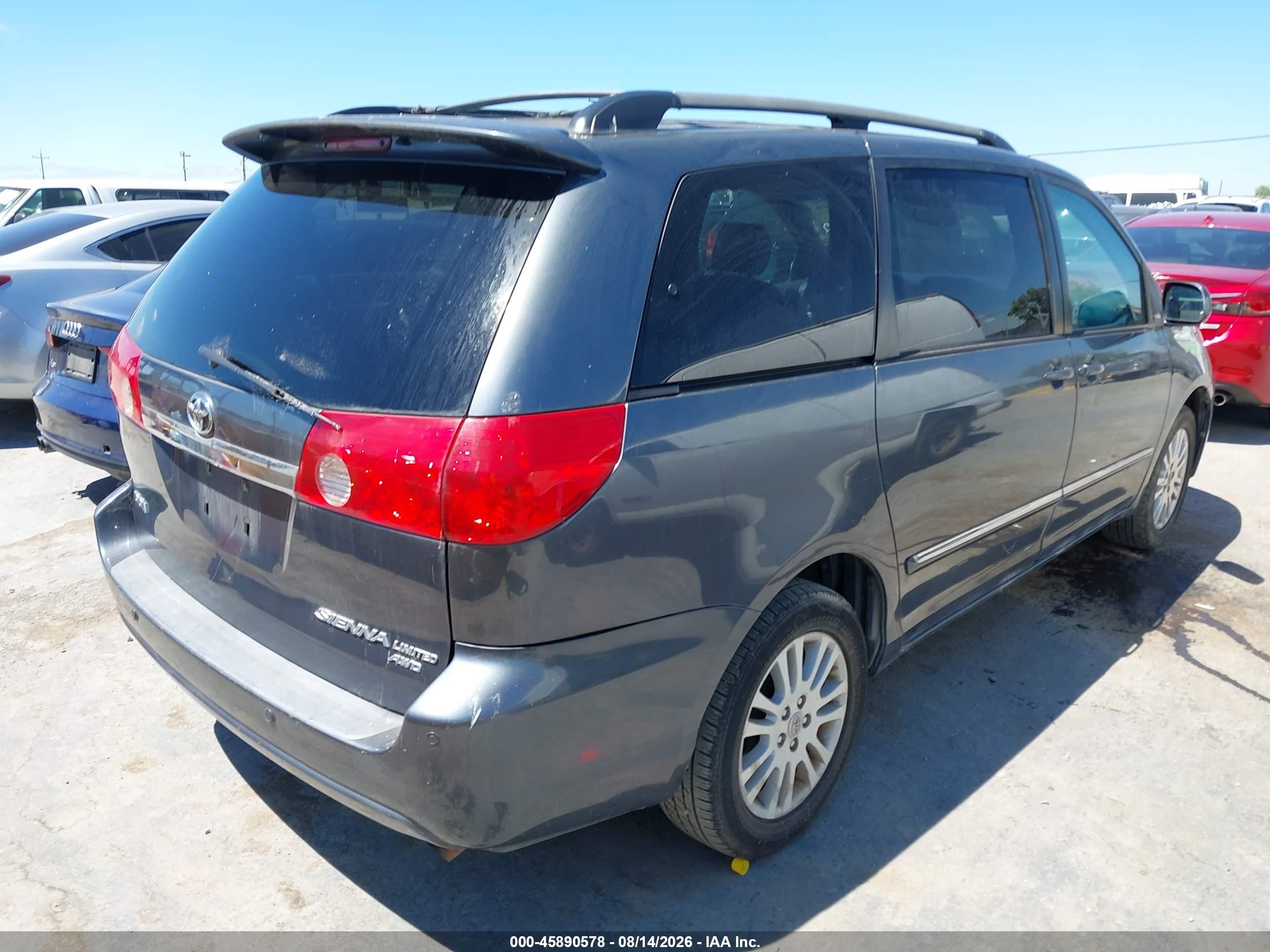 2008 Toyota Sienna Limited Gray vin: 5TDBK22C08S020408