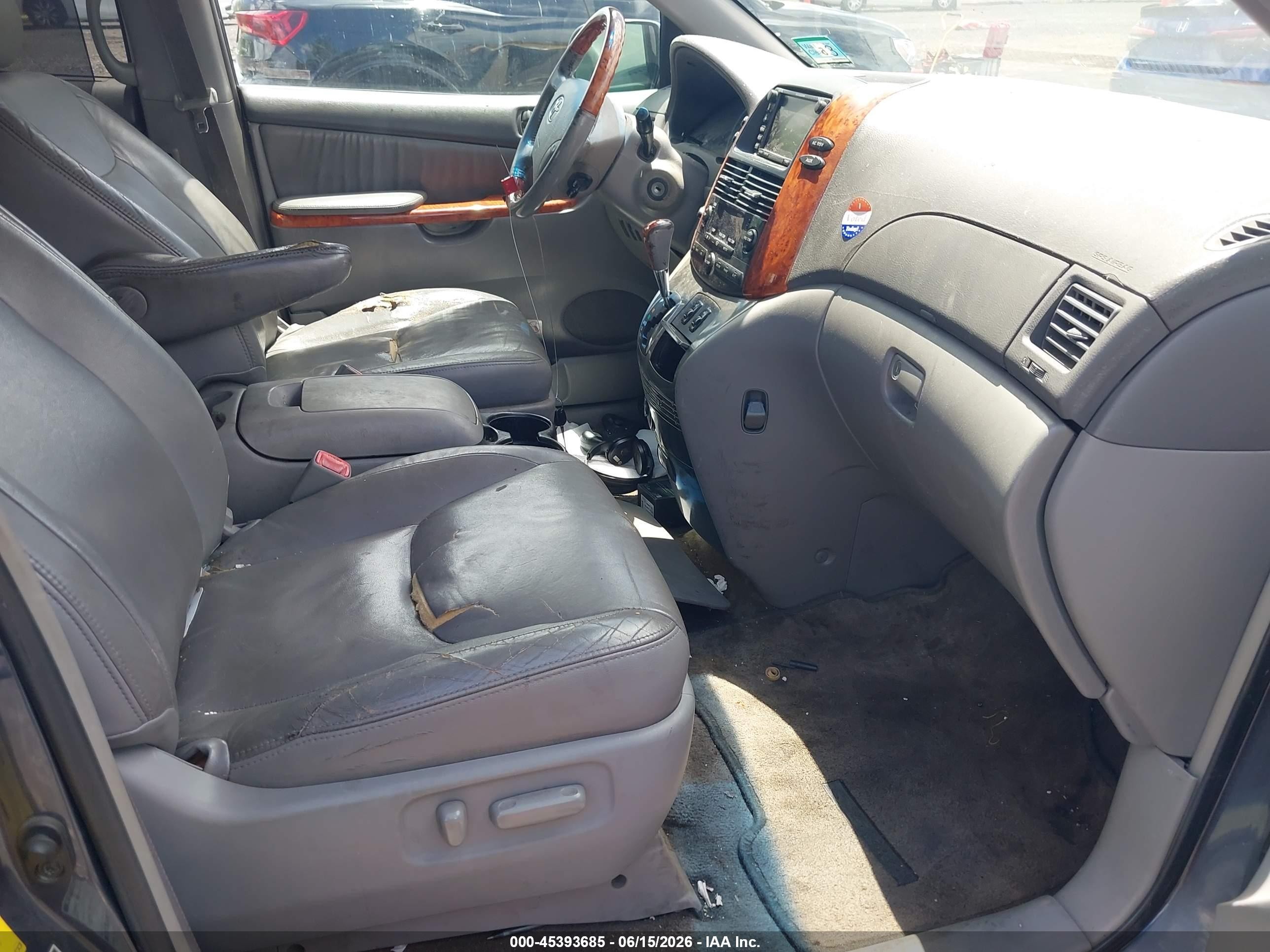 2007 Toyota Sienna Xle Limited Gray vin: 5TDBK22C17S005687