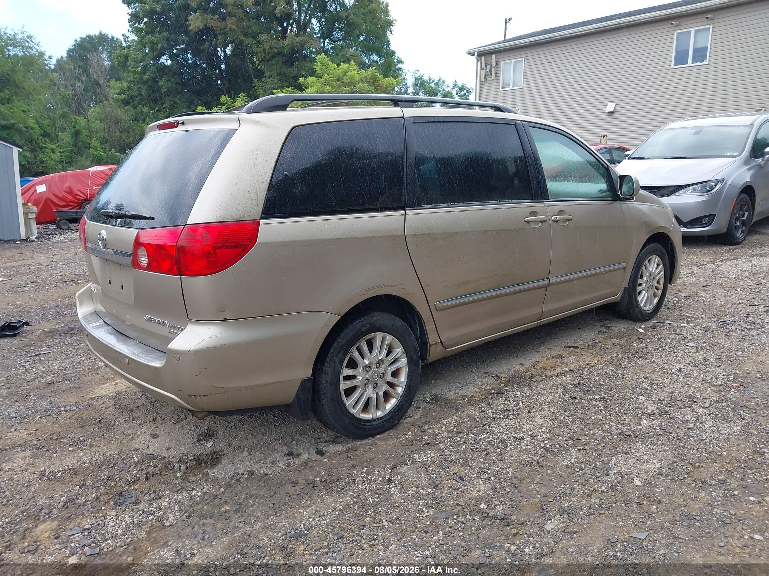 2007 Toyota Sienna Xle Limited Gold vin: 5TDBK22C17S006516