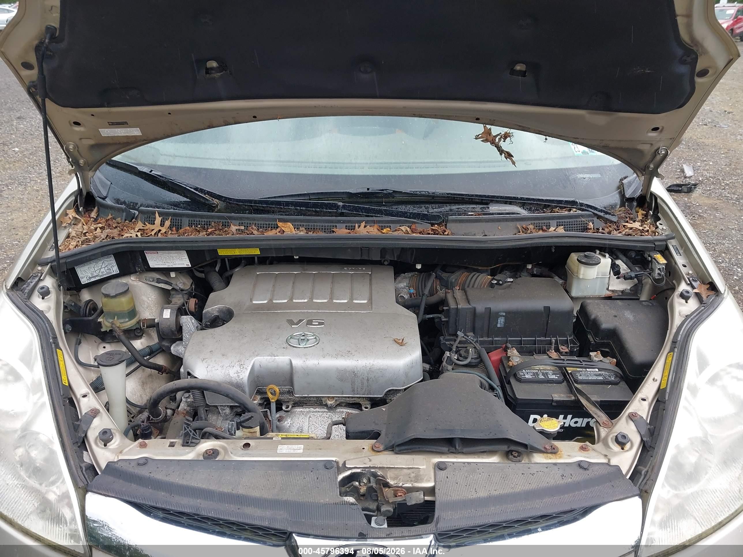 2007 Toyota Sienna Xle Limited Gold vin: 5TDBK22C17S006516