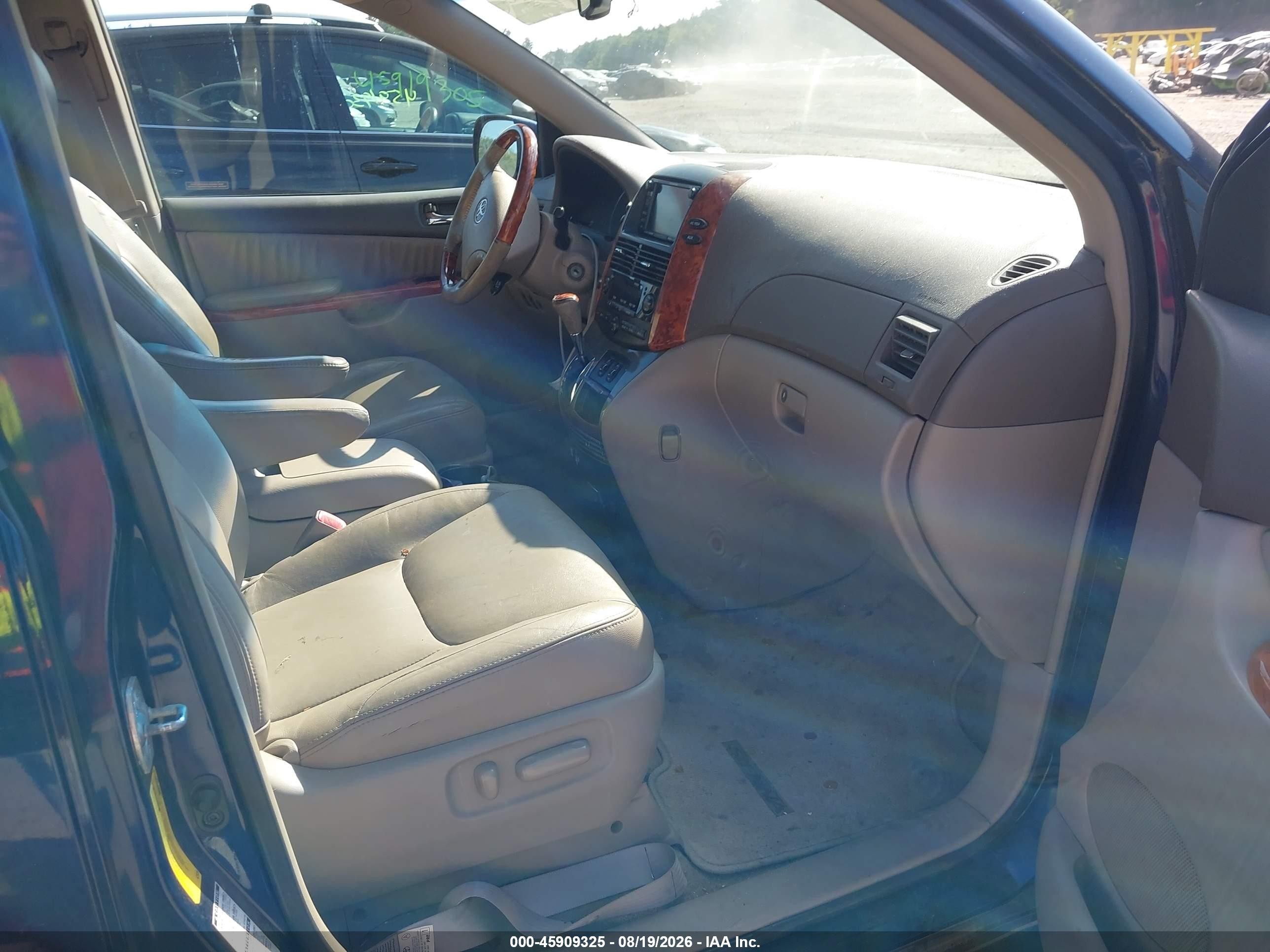 2007 Toyota Sienna Xle Limited Синий vin: 5TDBK22C17S007181