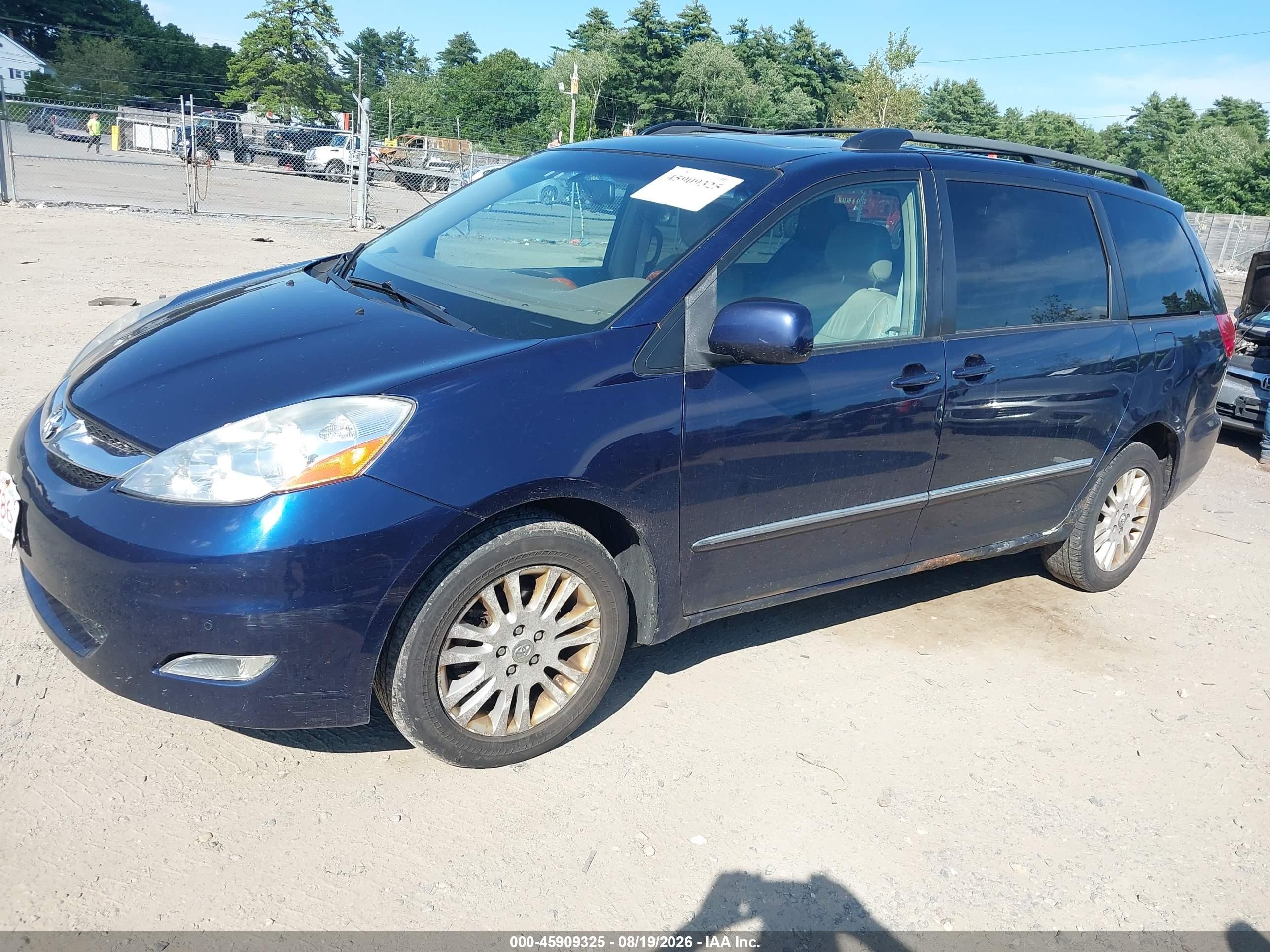 2007 Toyota Sienna Xle Limited Синий vin: 5TDBK22C17S007181