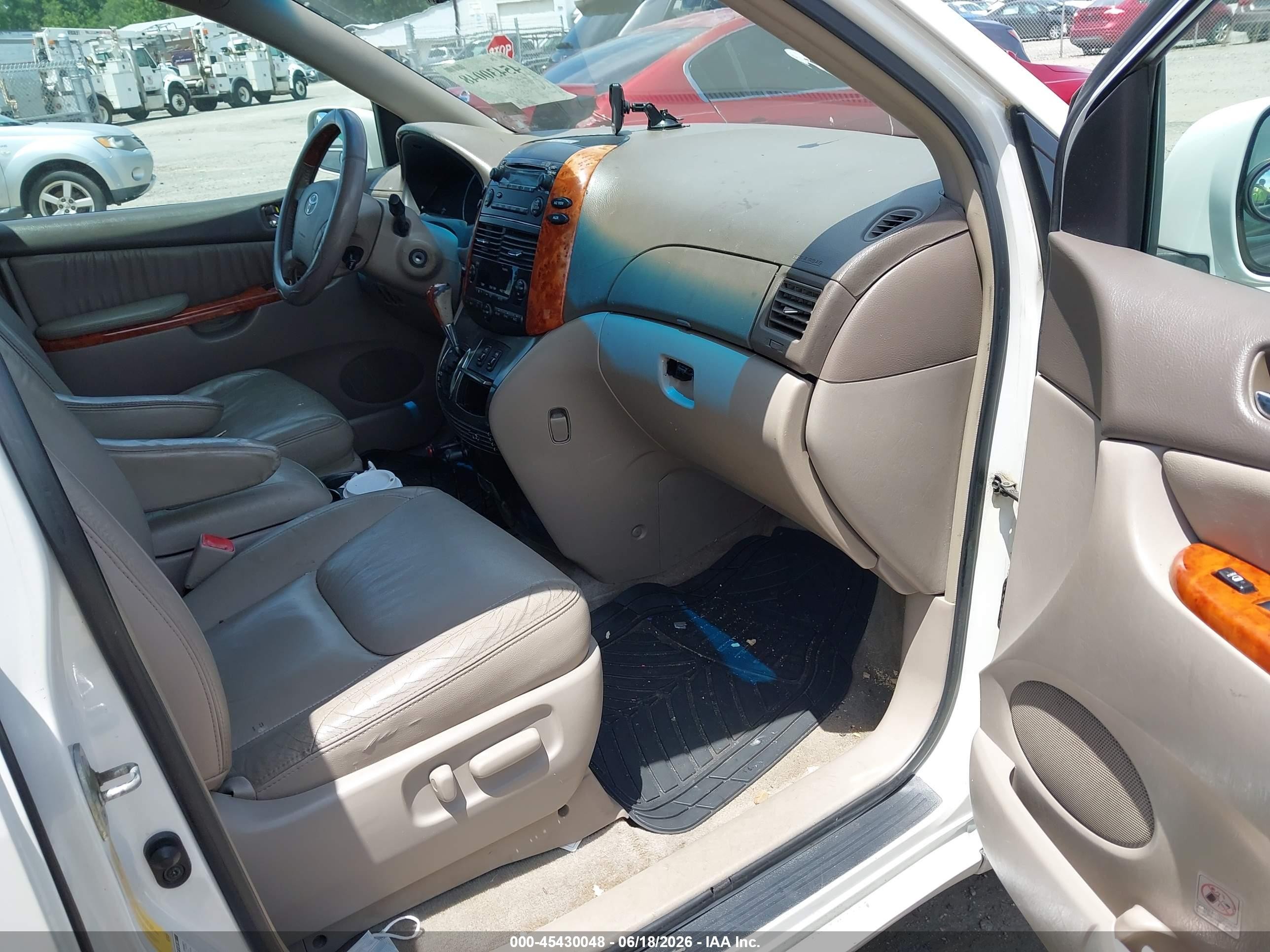 2008 Toyota Sienna Limited White vin: 5TDBK22C18S013516
