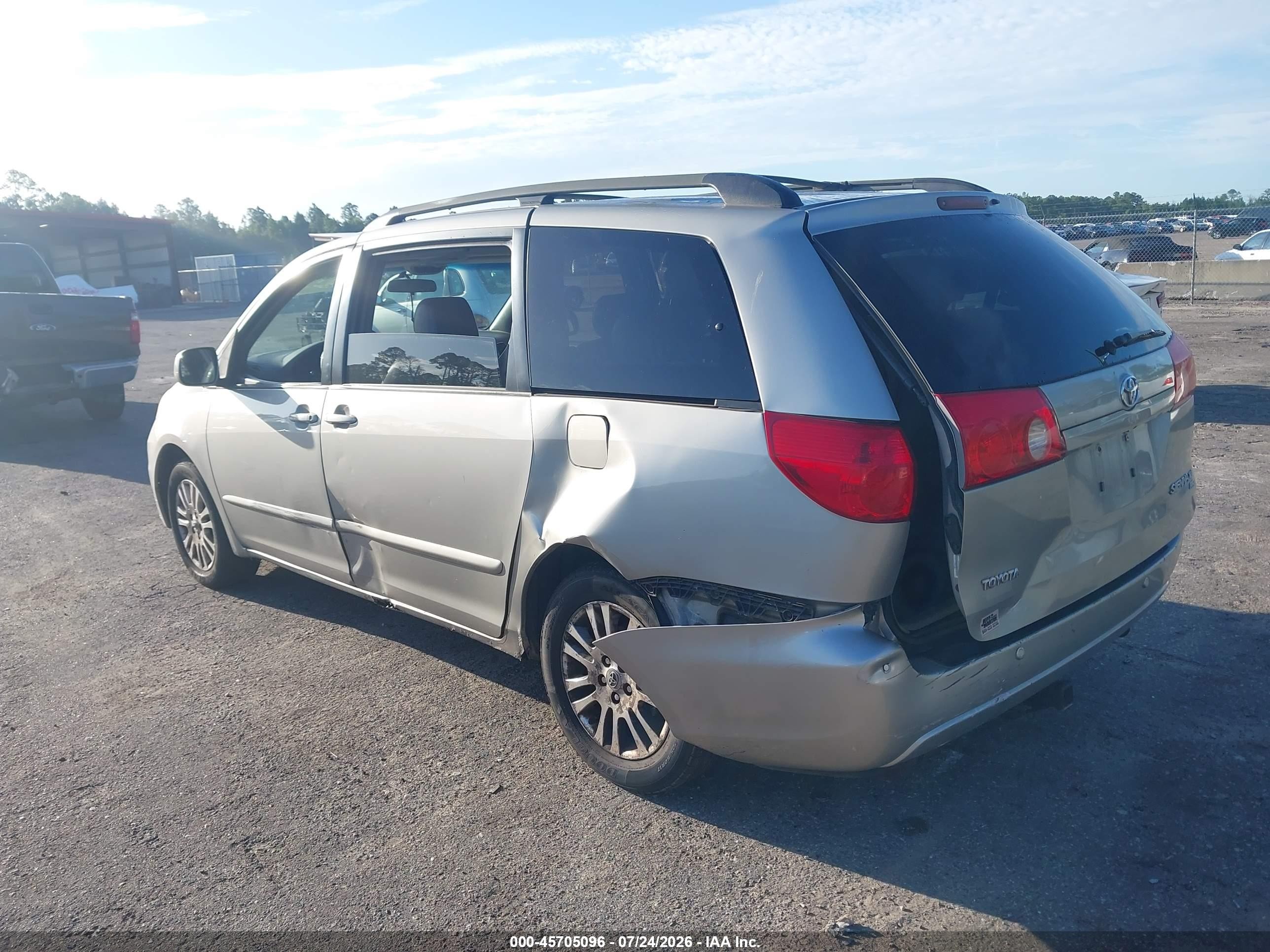 2007 Toyota Sienna Xle Gray vin: 5TDBK22C27S007240