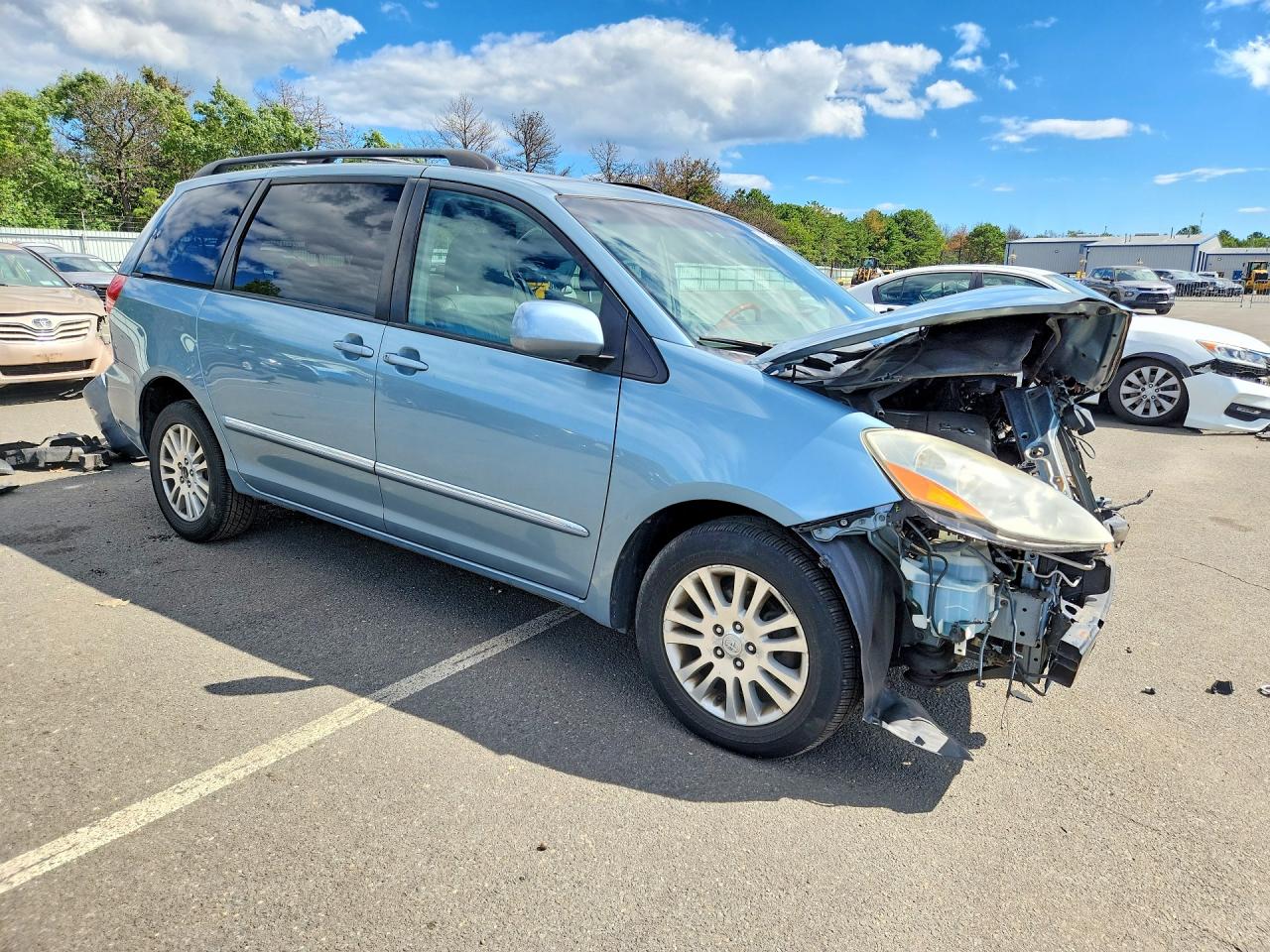 2008 Toyota Sienna Xle Limited Blue vin: 5TDBK22C28S017431