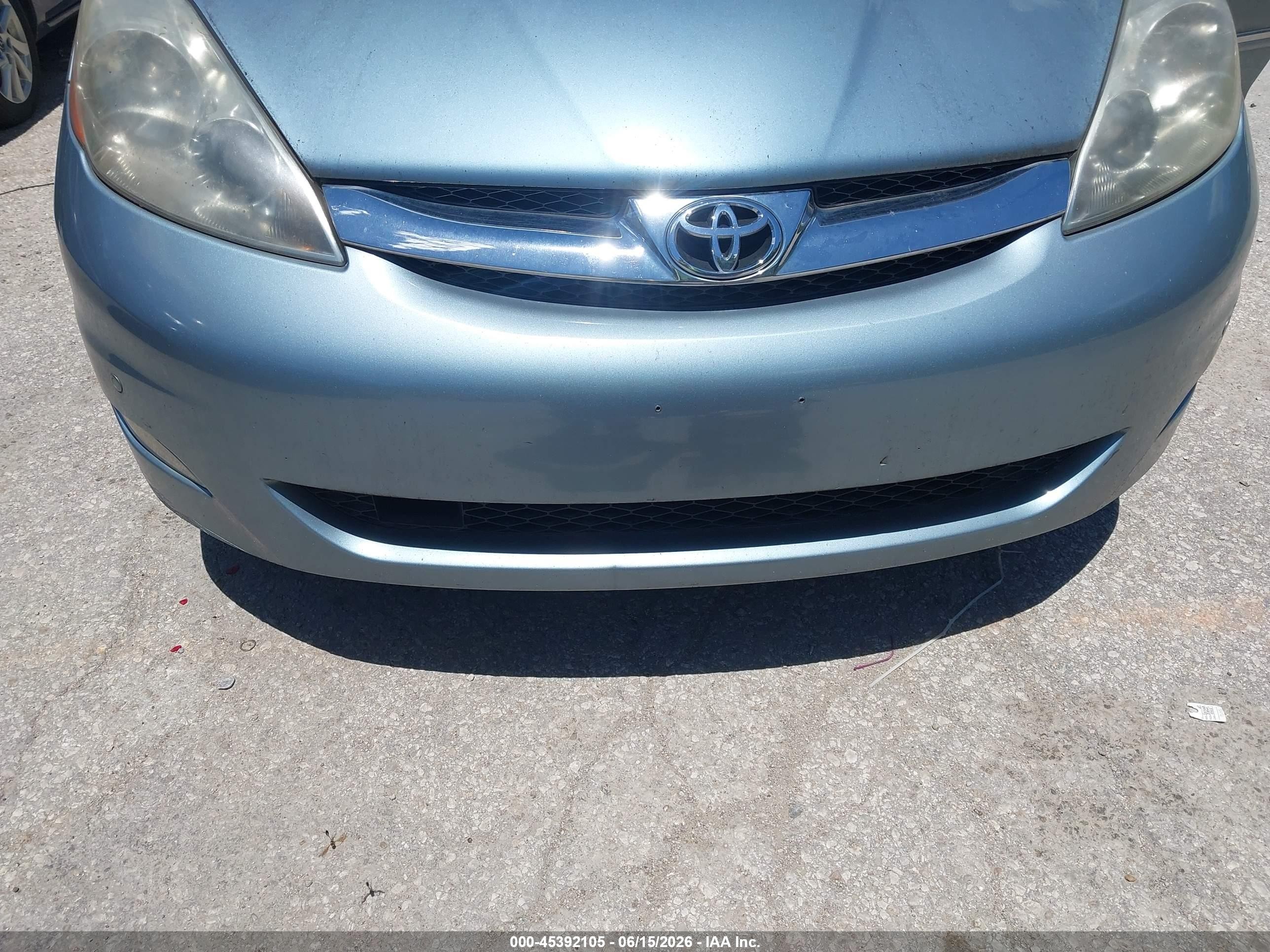 2007 Toyota Sienna Xle Limited Light Blue vin: 5TDBK22C37S005173