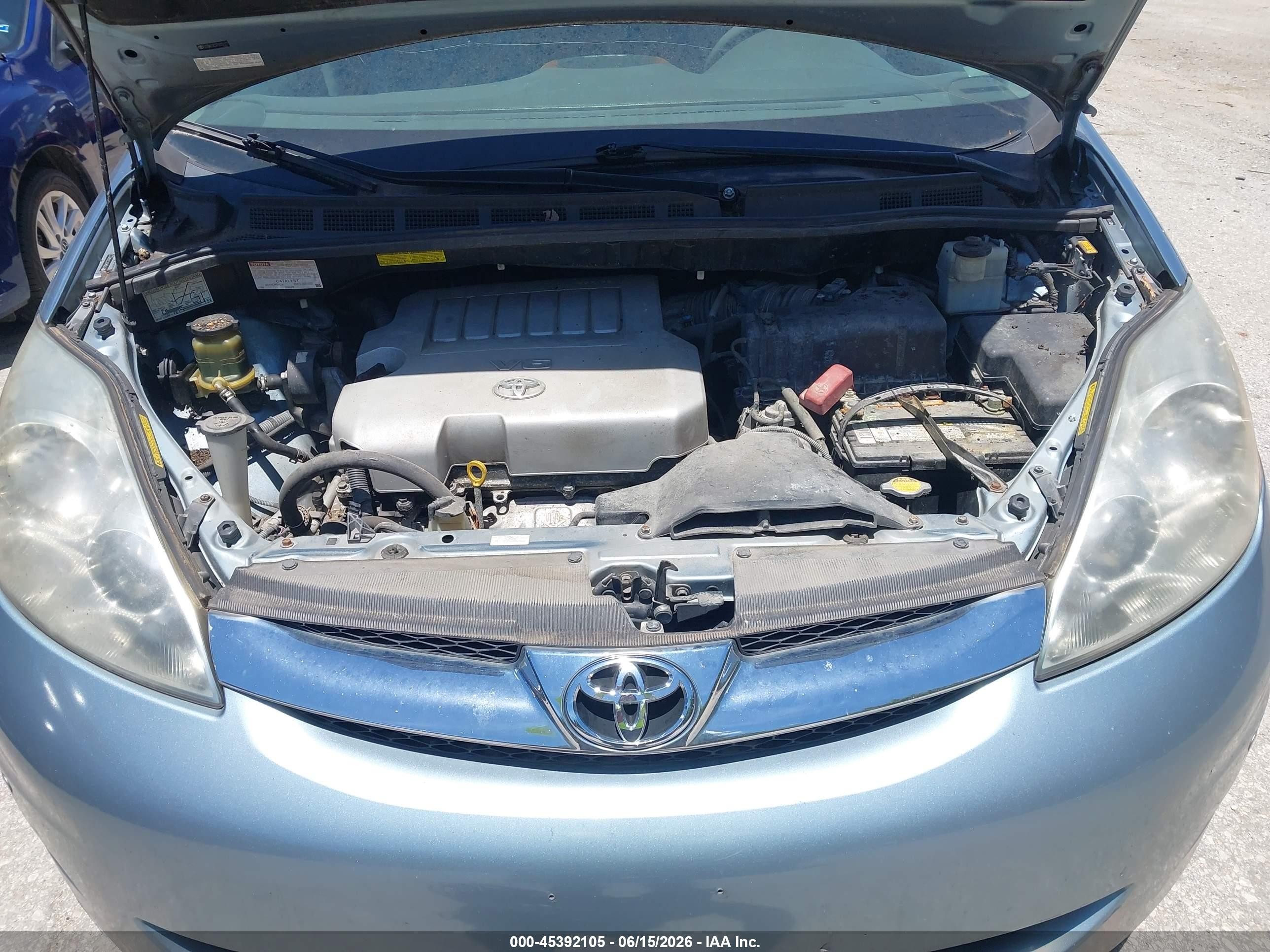 2007 Toyota Sienna Xle Limited Light Blue vin: 5TDBK22C37S005173