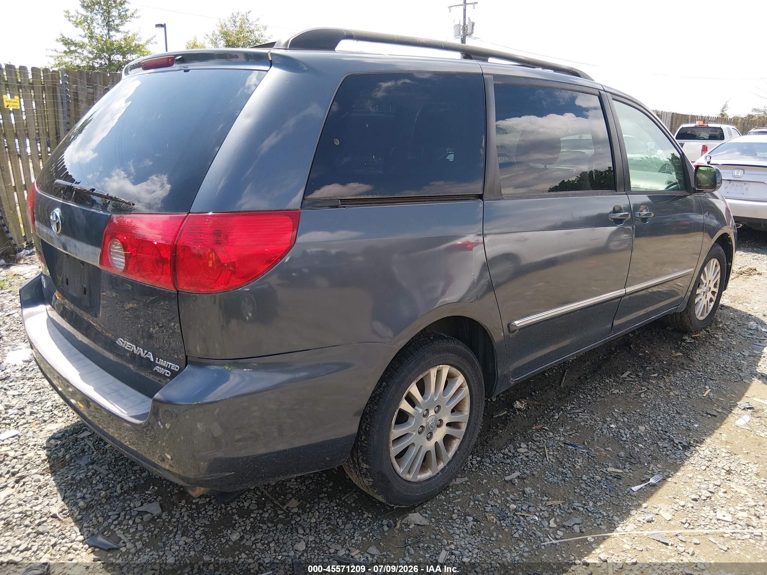 2008 Toyota Sienna Limited Gray vin: 5TDBK22C38S009385