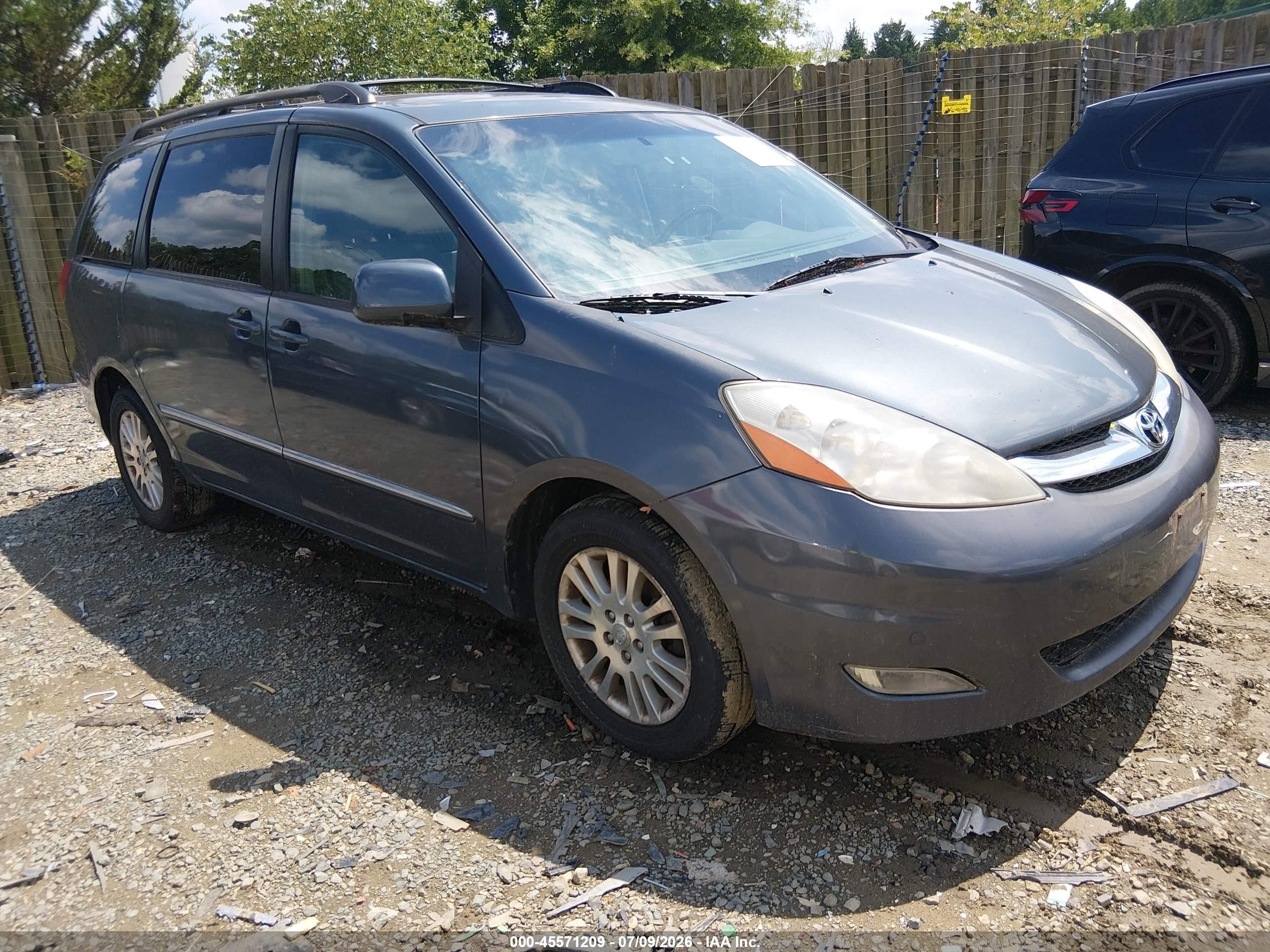 2008 Toyota Sienna Limited Gray vin: 5TDBK22C38S009385
