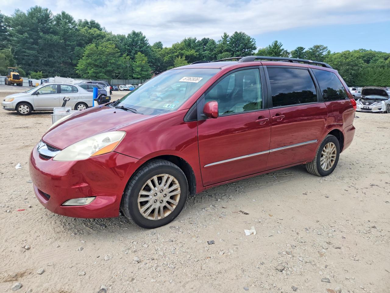 2009 Toyota Sienna Limited Burgundy vin: 5TDBK22C39S022770