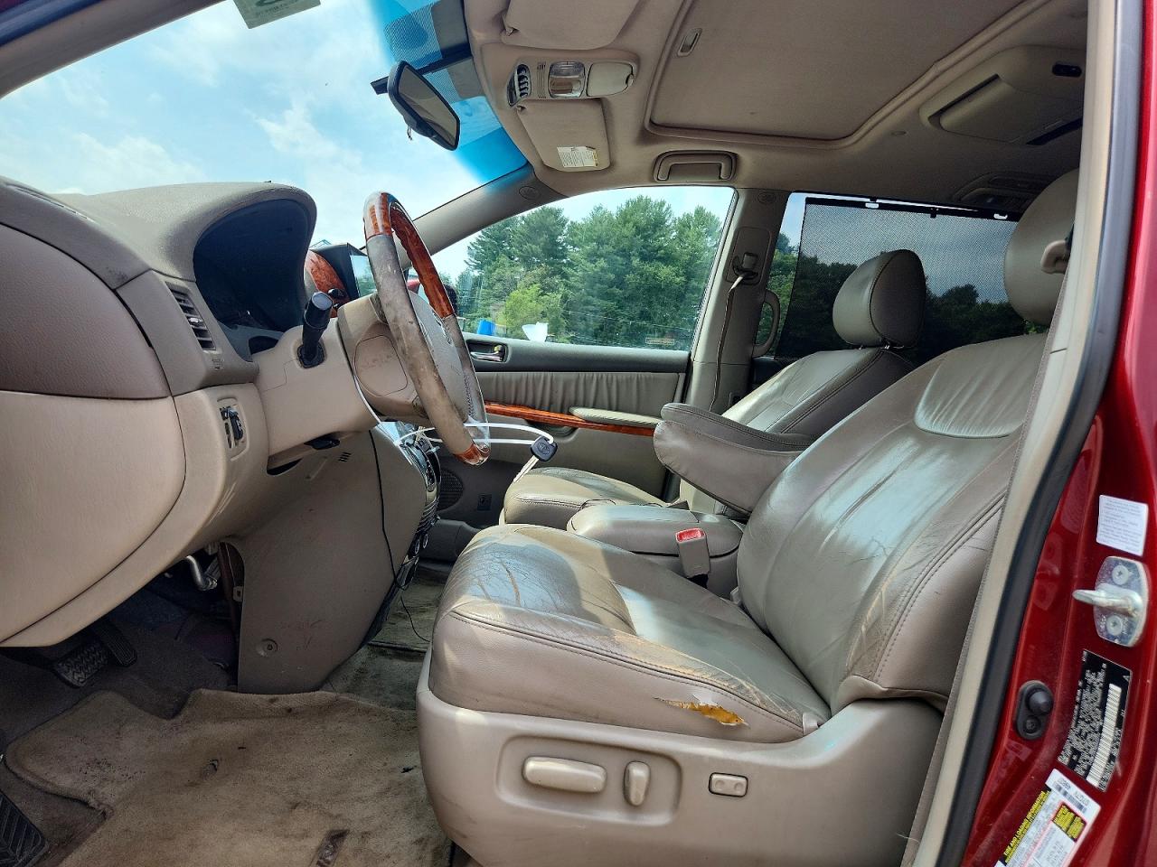 2009 Toyota Sienna Limited Burgundy vin: 5TDBK22C39S022770