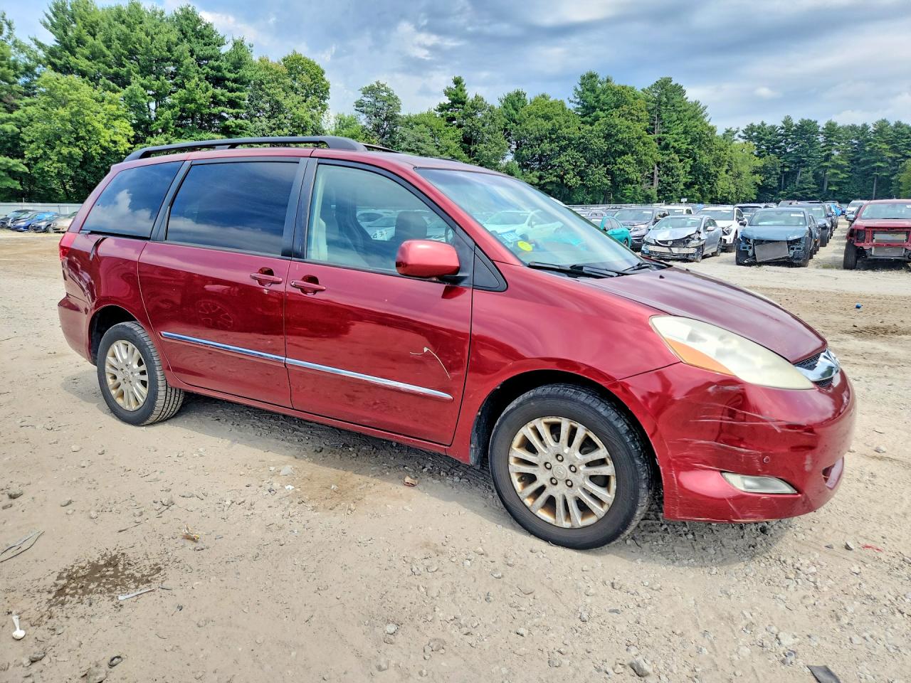 2009 Toyota Sienna Limited Burgundy vin: 5TDBK22C39S022770