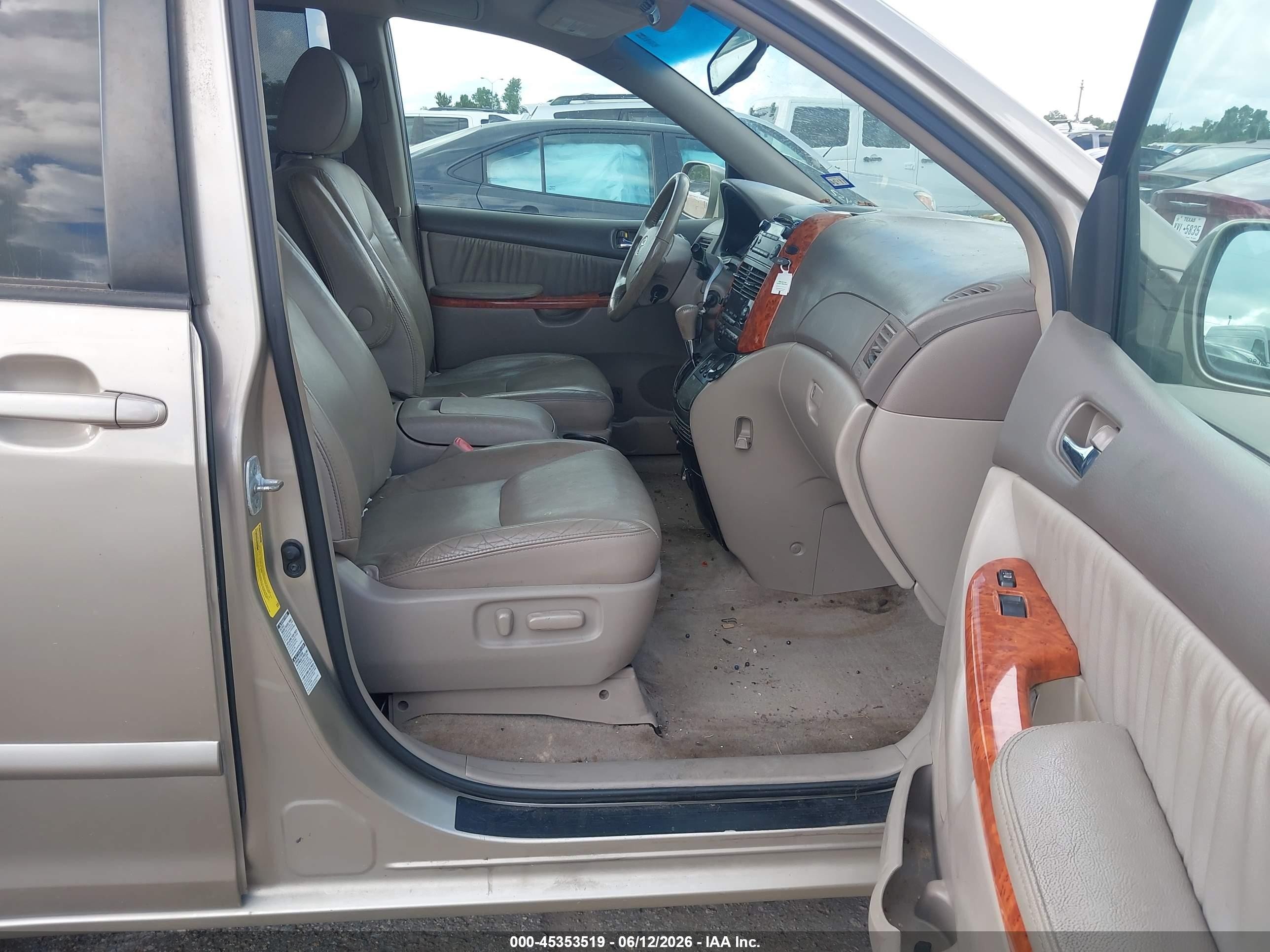 2009 Toyota Sienna Xle Beige vin: 5TDBK22C49S025452