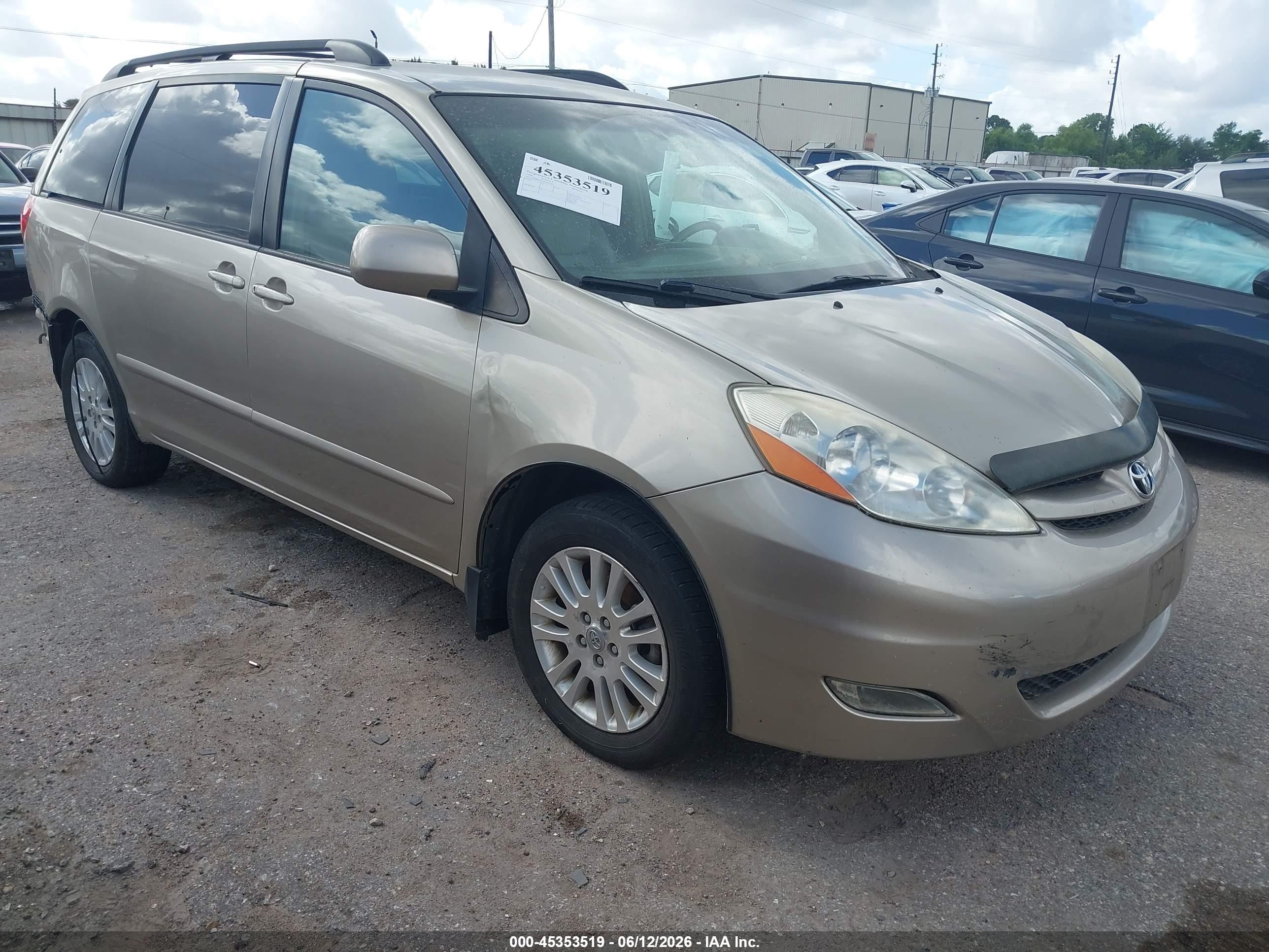 2009 Toyota Sienna Xle Beige vin: 5TDBK22C49S025452