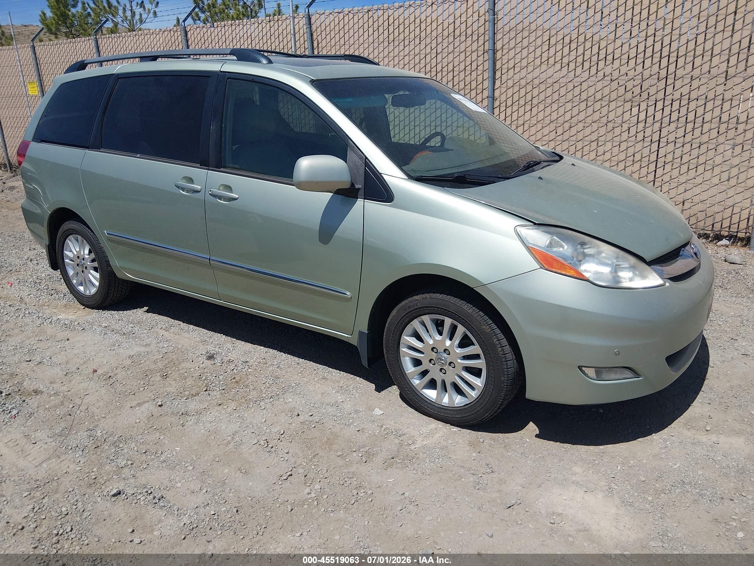 2009 Toyota Sienna Limited Green vin: 5TDBK22C59S025301