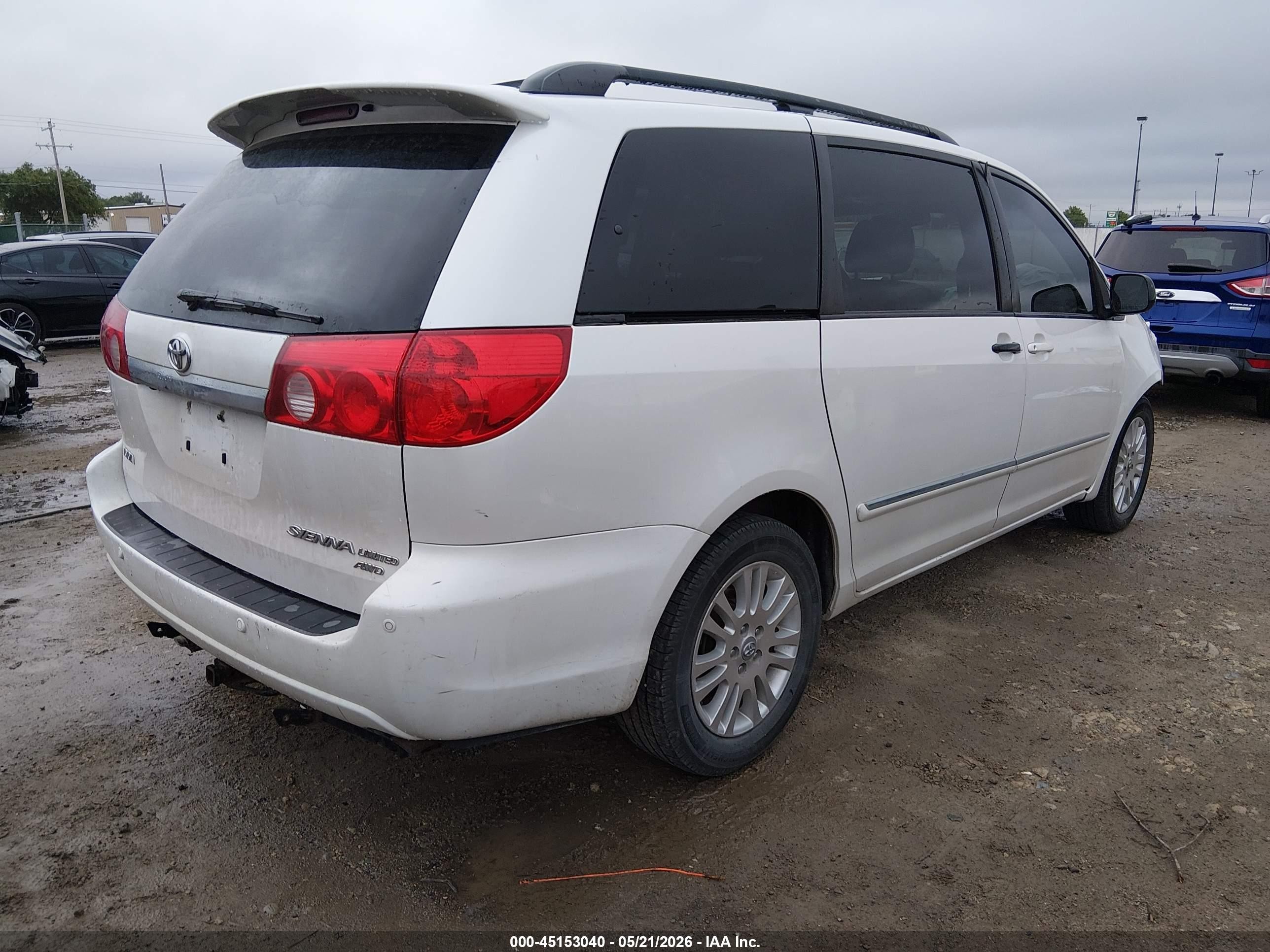 2008 Toyota Sienna Limited Белый vin: 5TDBK22C68S010028