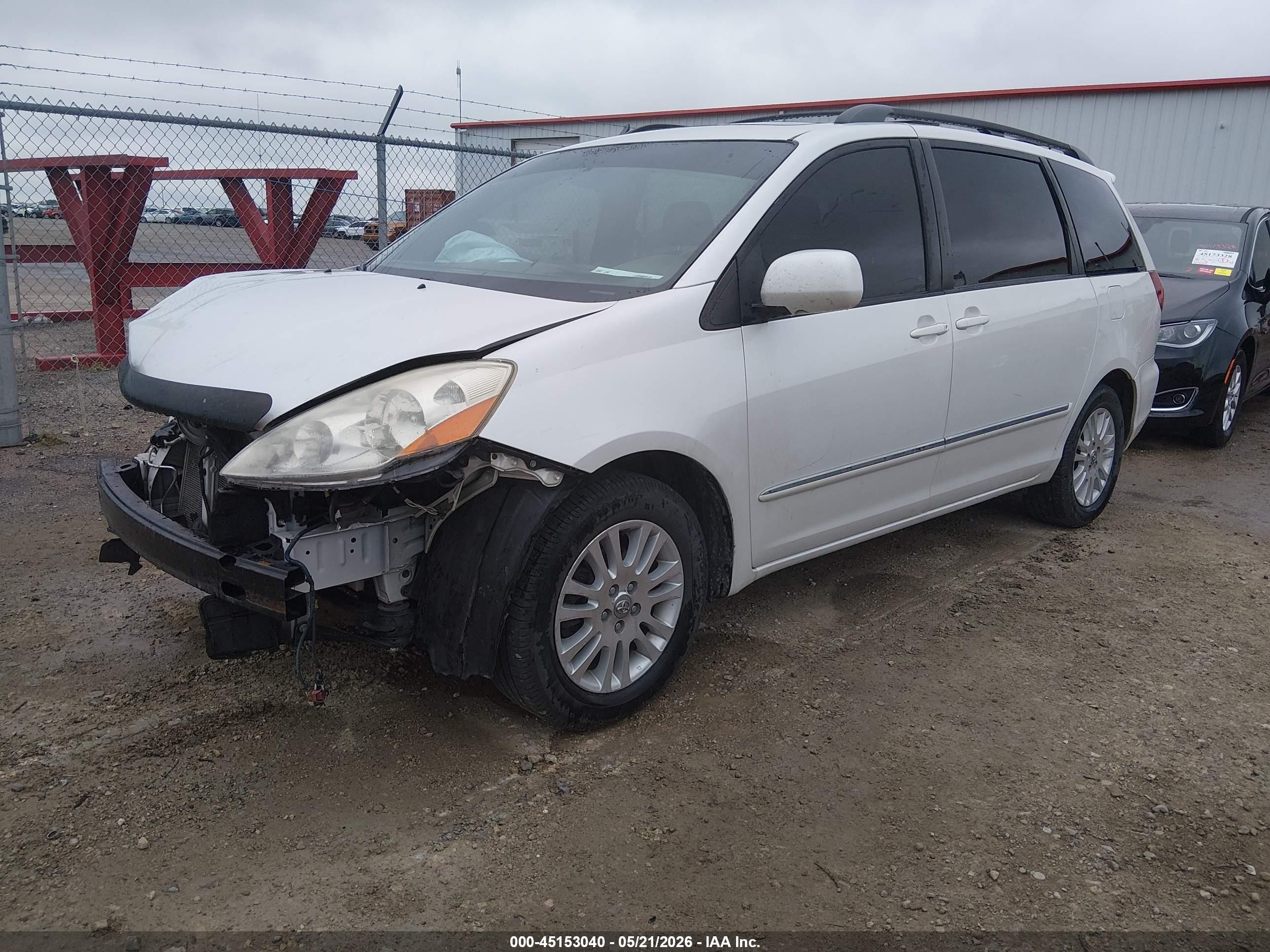 2008 Toyota Sienna Limited Белый vin: 5TDBK22C68S010028