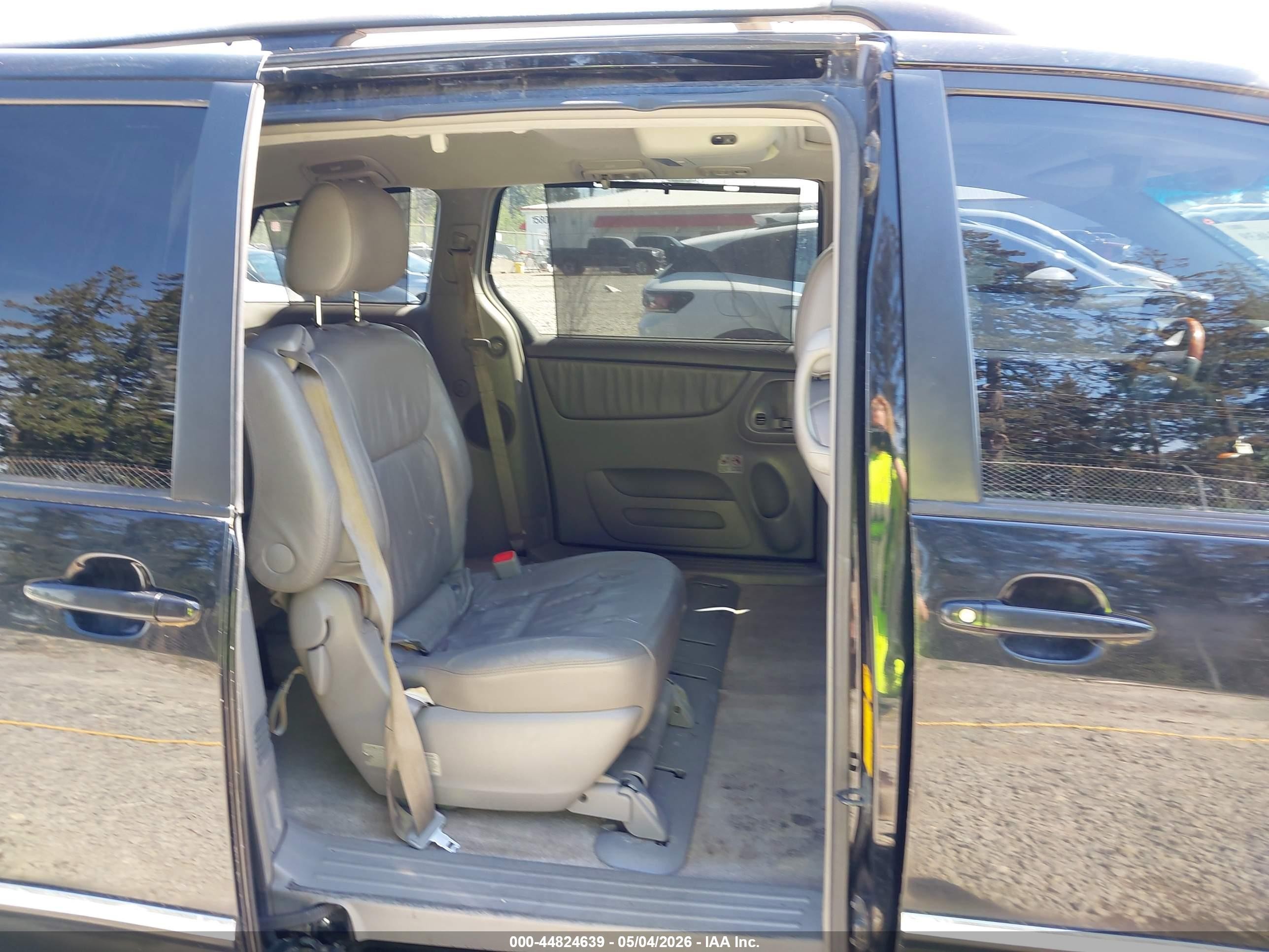 2008 Toyota Sienna Limited Black vin: 5TDBK22C68S015861
