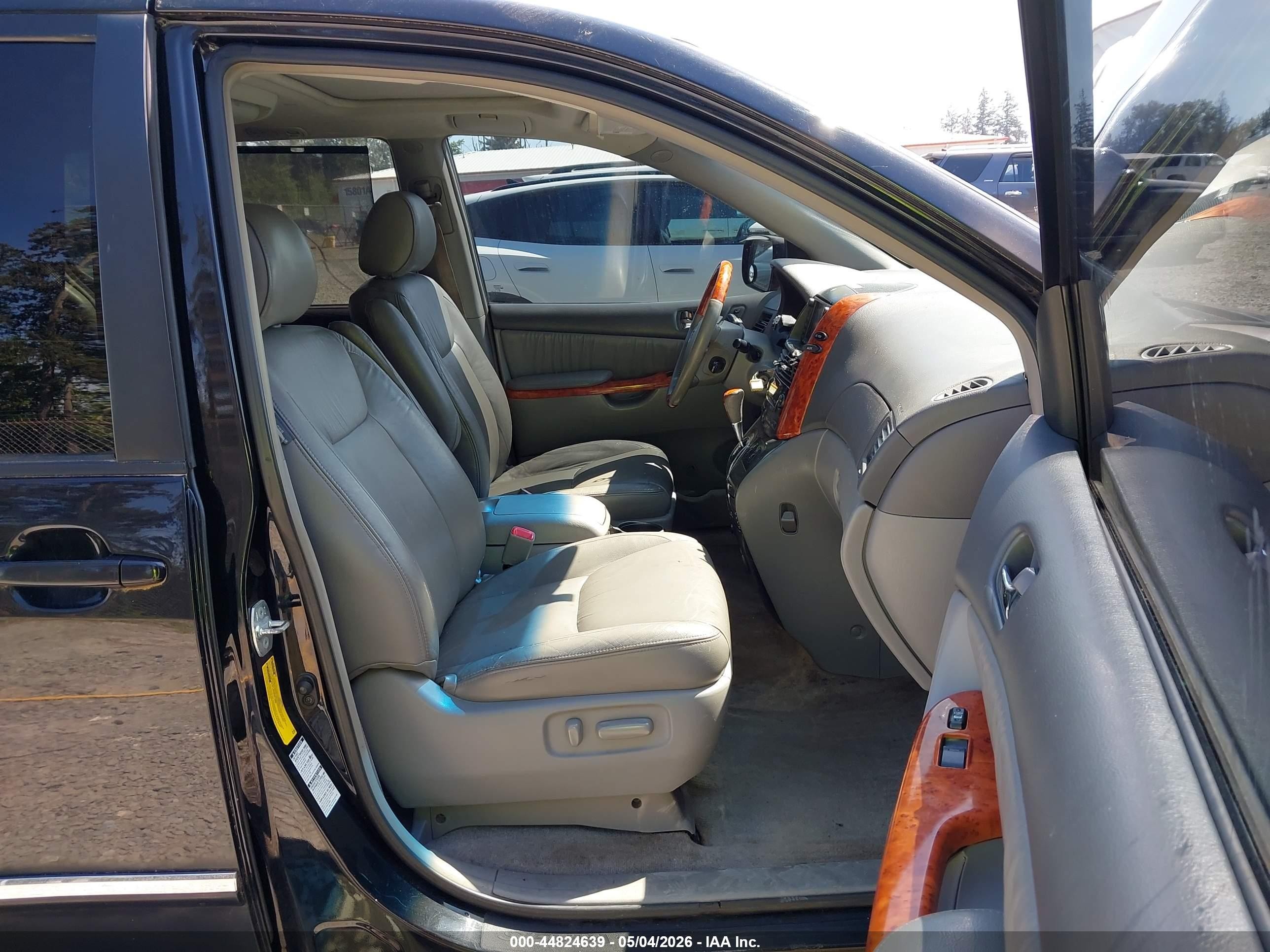 2008 Toyota Sienna Limited Black vin: 5TDBK22C68S015861