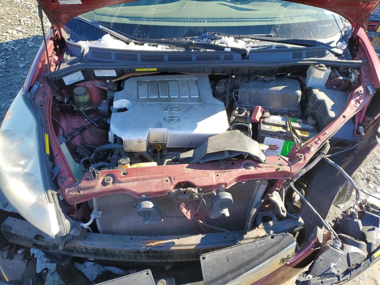 2008 Toyota Sienna Xle Burgundy vin: 5TDBK22C68S021577