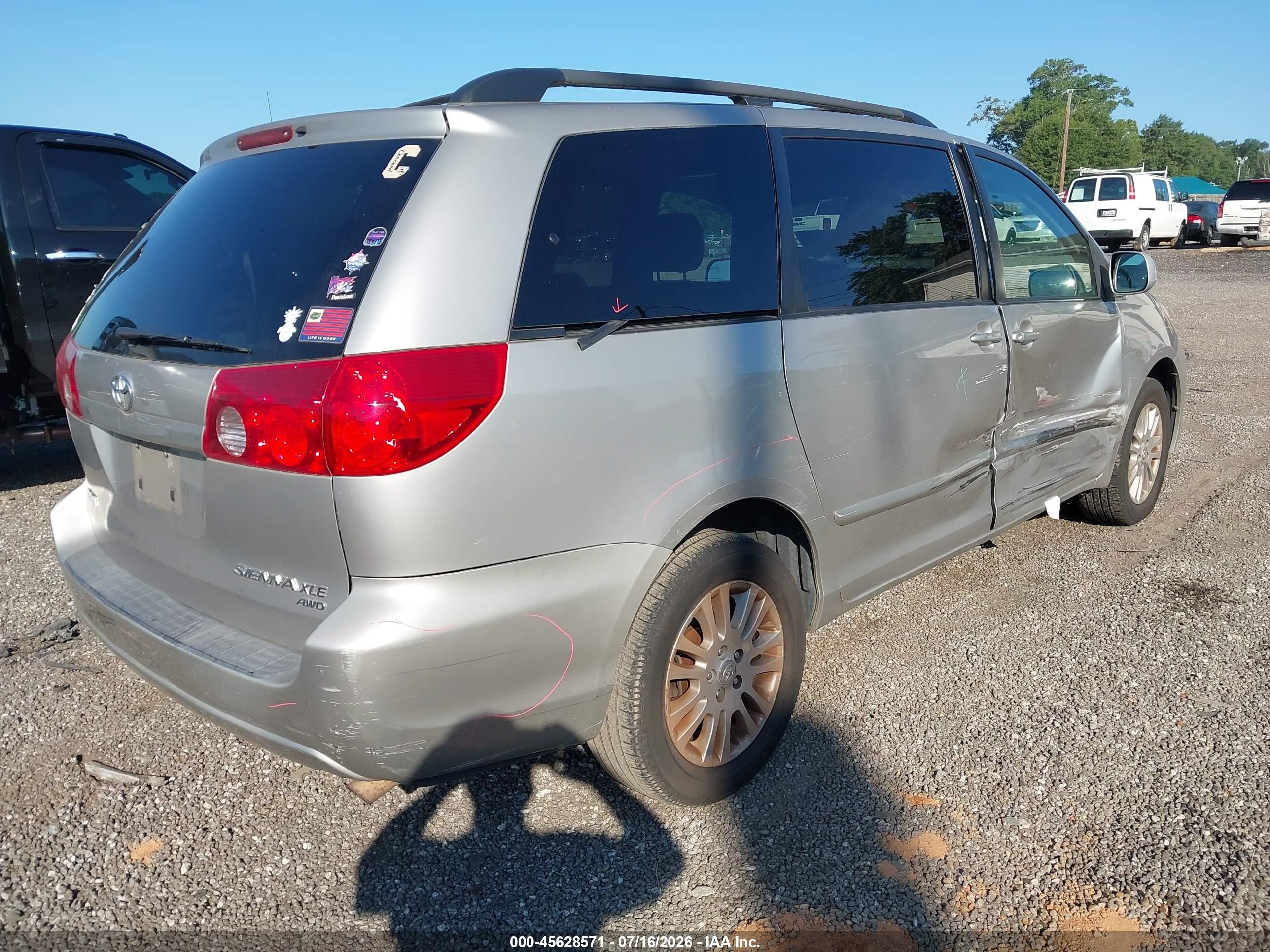 2009 Toyota Sienna Xle Champagne vin: 5TDBK22C69S027588