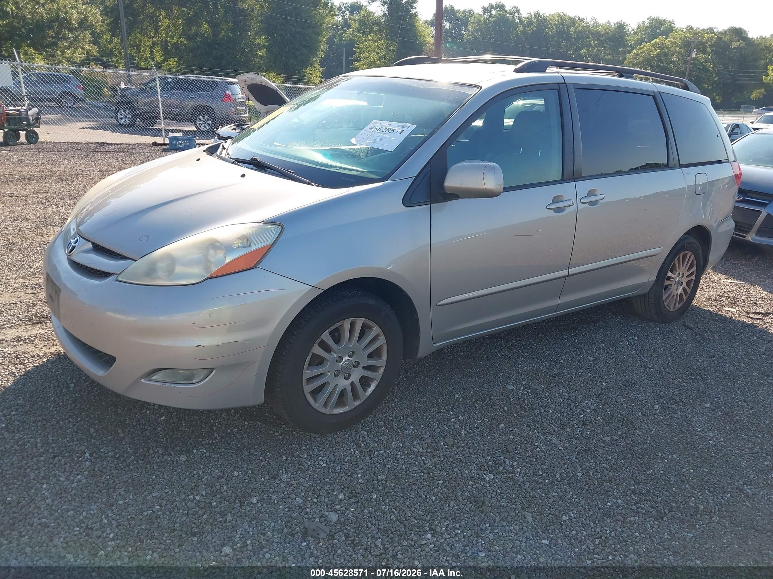 2009 Toyota Sienna Xle Champagne vin: 5TDBK22C69S027588