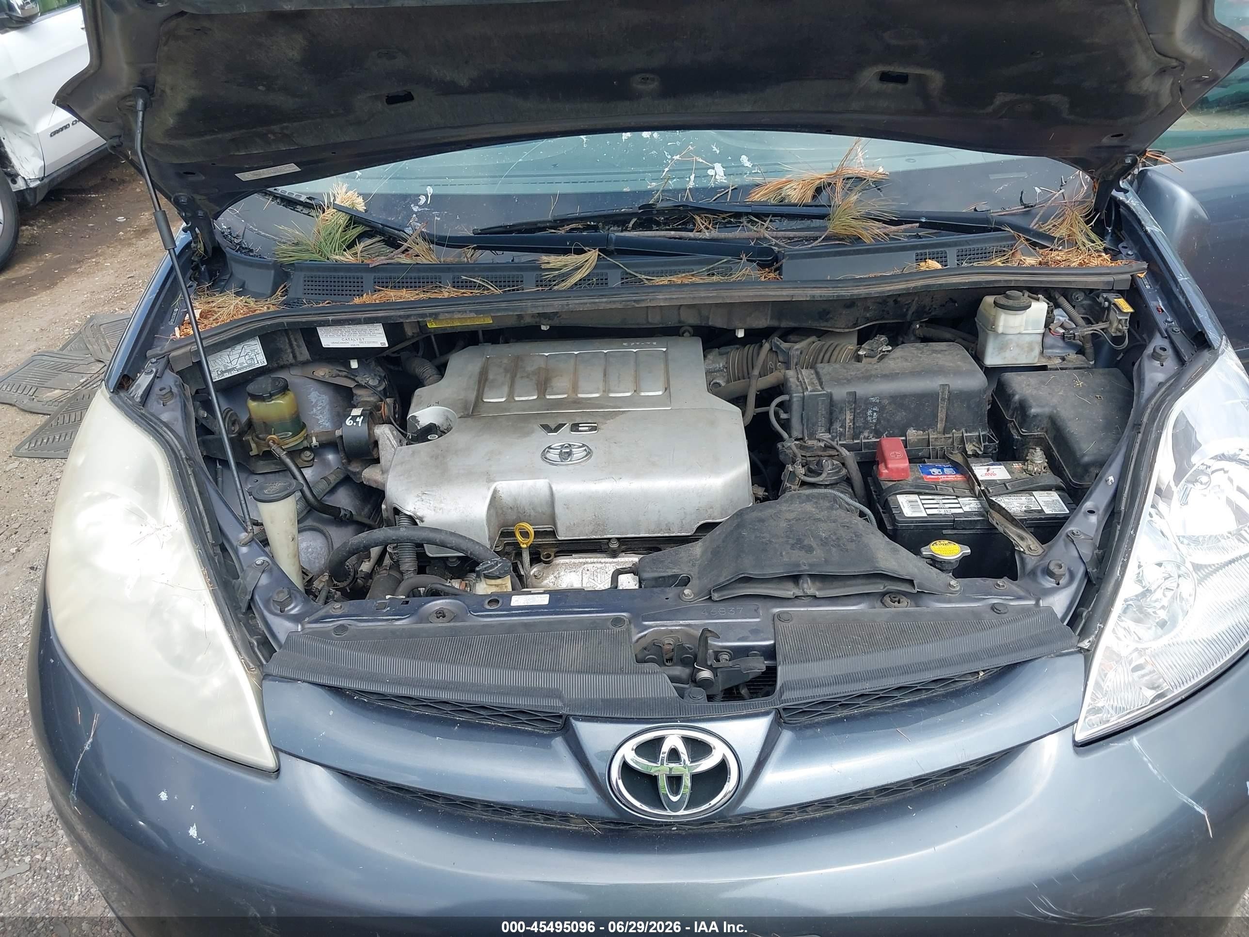 2007 Toyota Sienna Xle Gray vin: 5TDBK22C77S002499