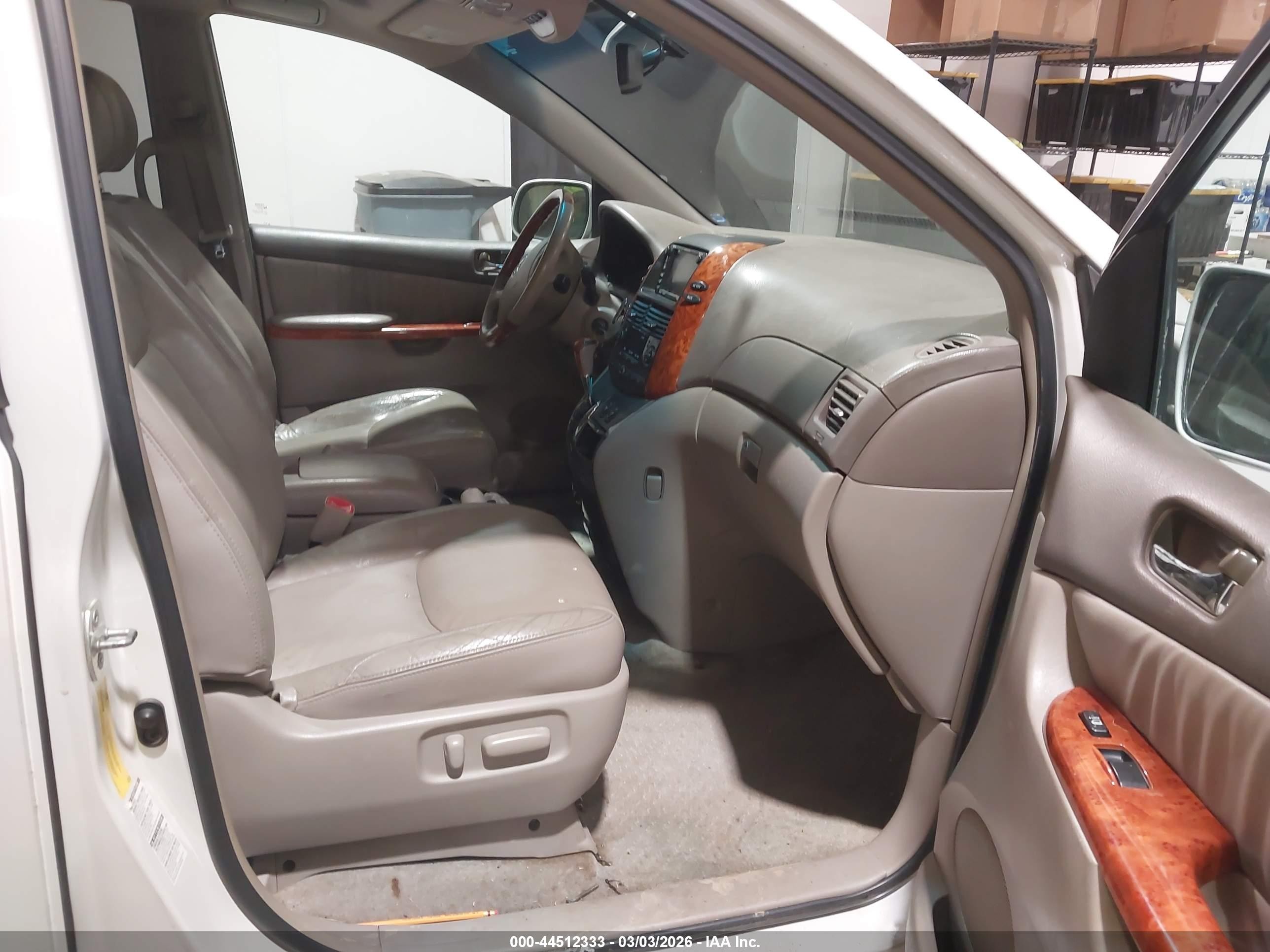 2007 Toyota Sienna Xle Limited White vin: 5TDBK22C87S001426