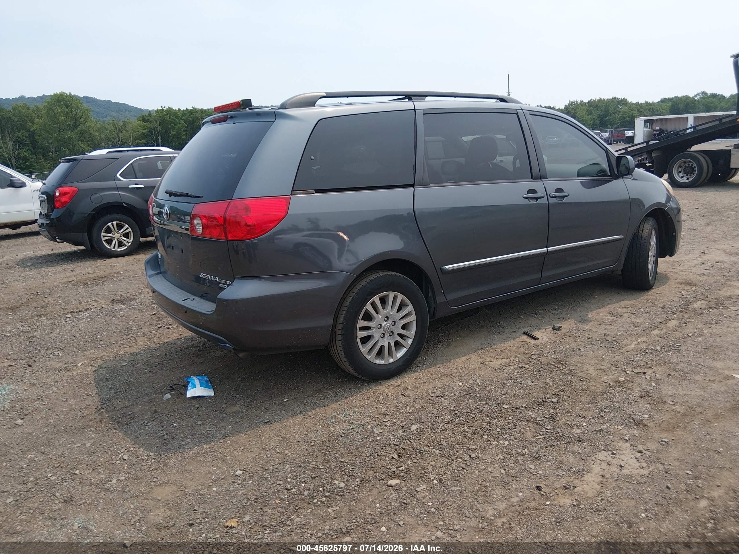 2008 Toyota Sienna Limited Blue vin: 5TDBK22C98S014946
