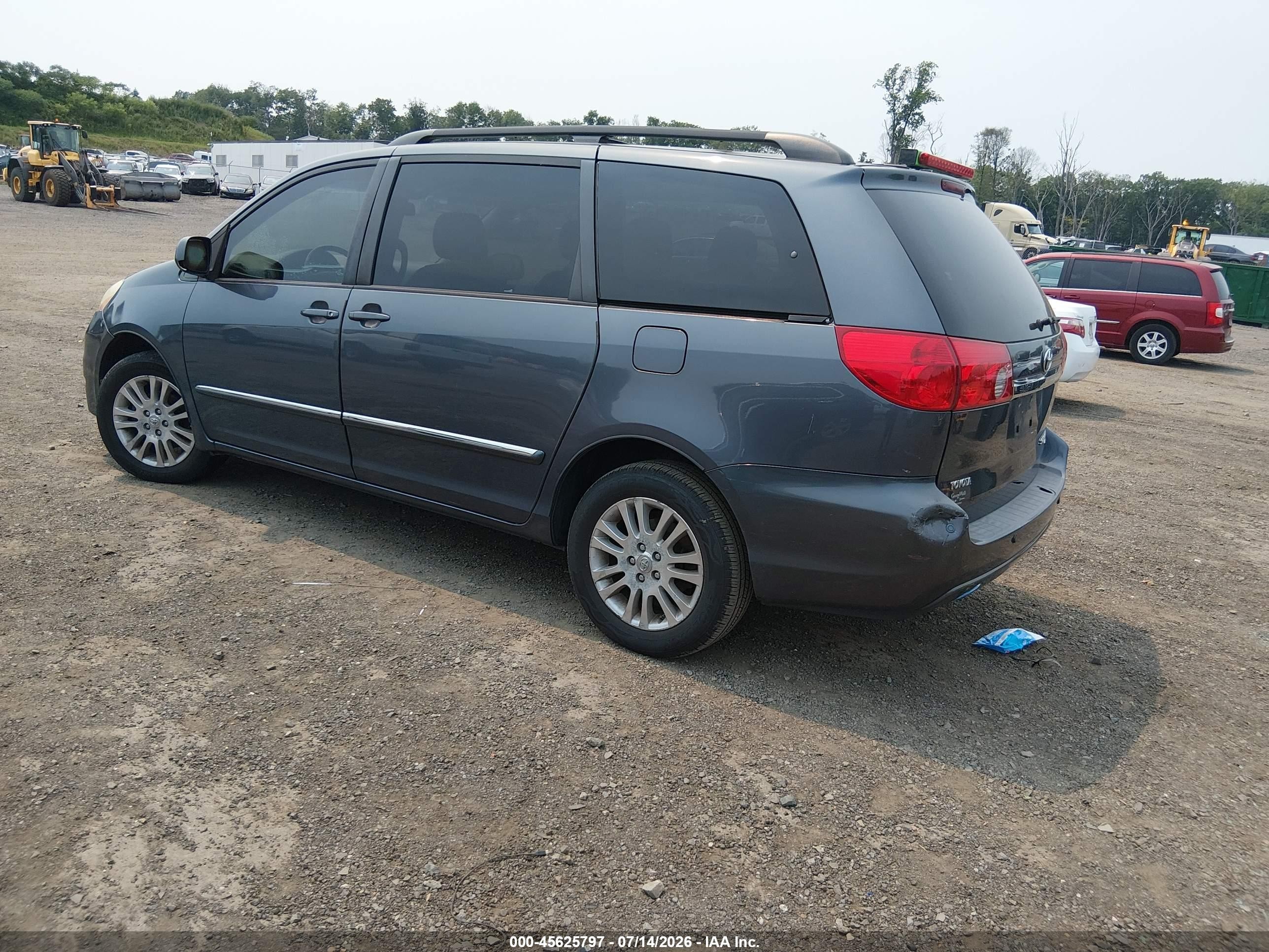 2008 Toyota Sienna Limited Blue vin: 5TDBK22C98S014946