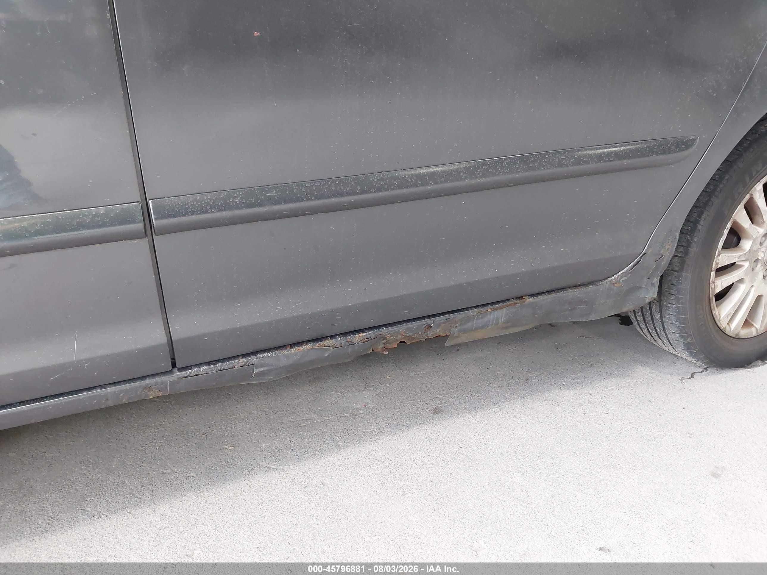 2007 Toyota Sienna Xle Gray vin: 5TDBK22CX7S004389