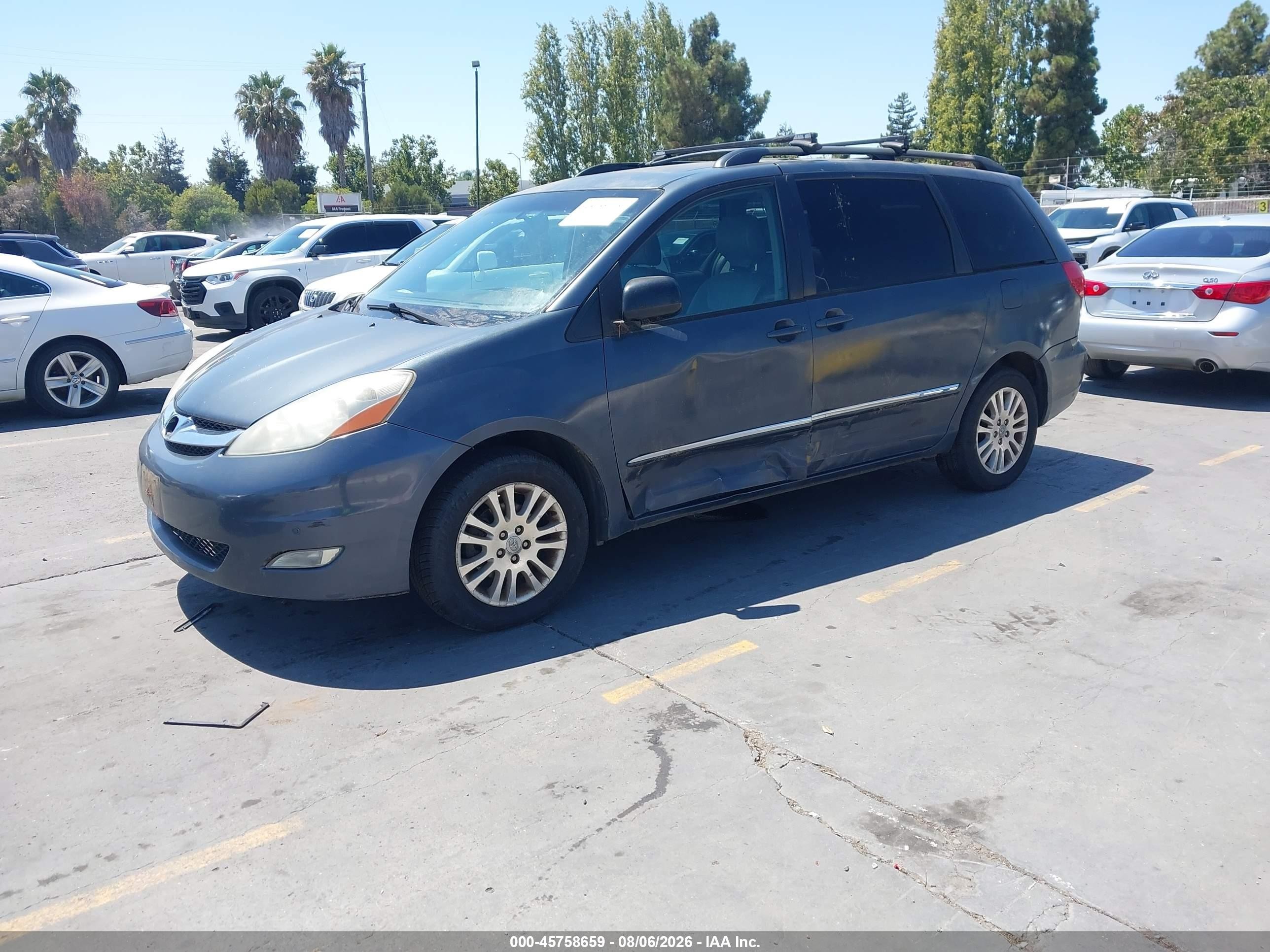 2008 Toyota Sienna Limited Dark Blue vin: 5TDBK22CX8S010520