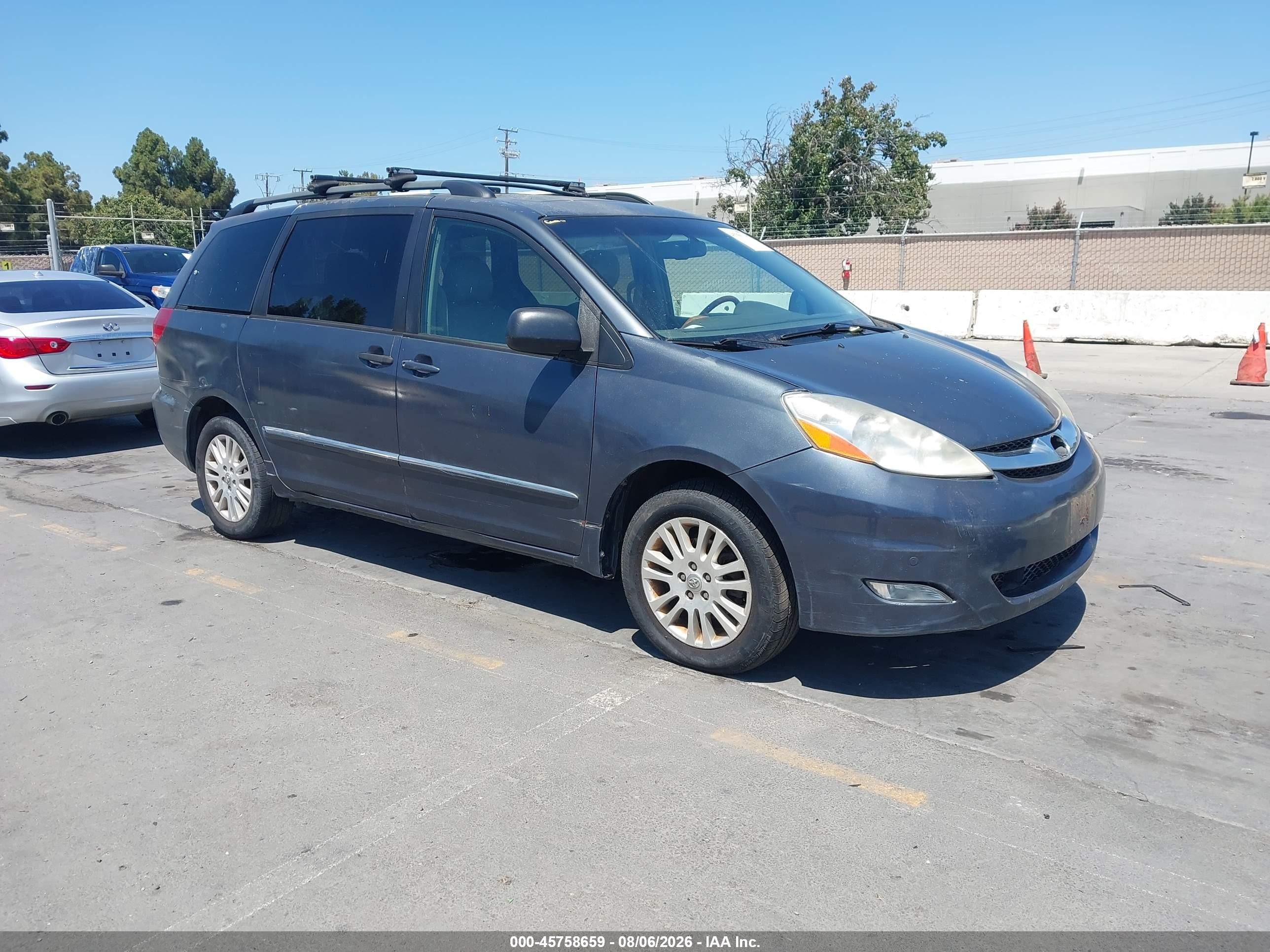 2008 Toyota Sienna Limited Dark Blue vin: 5TDBK22CX8S010520