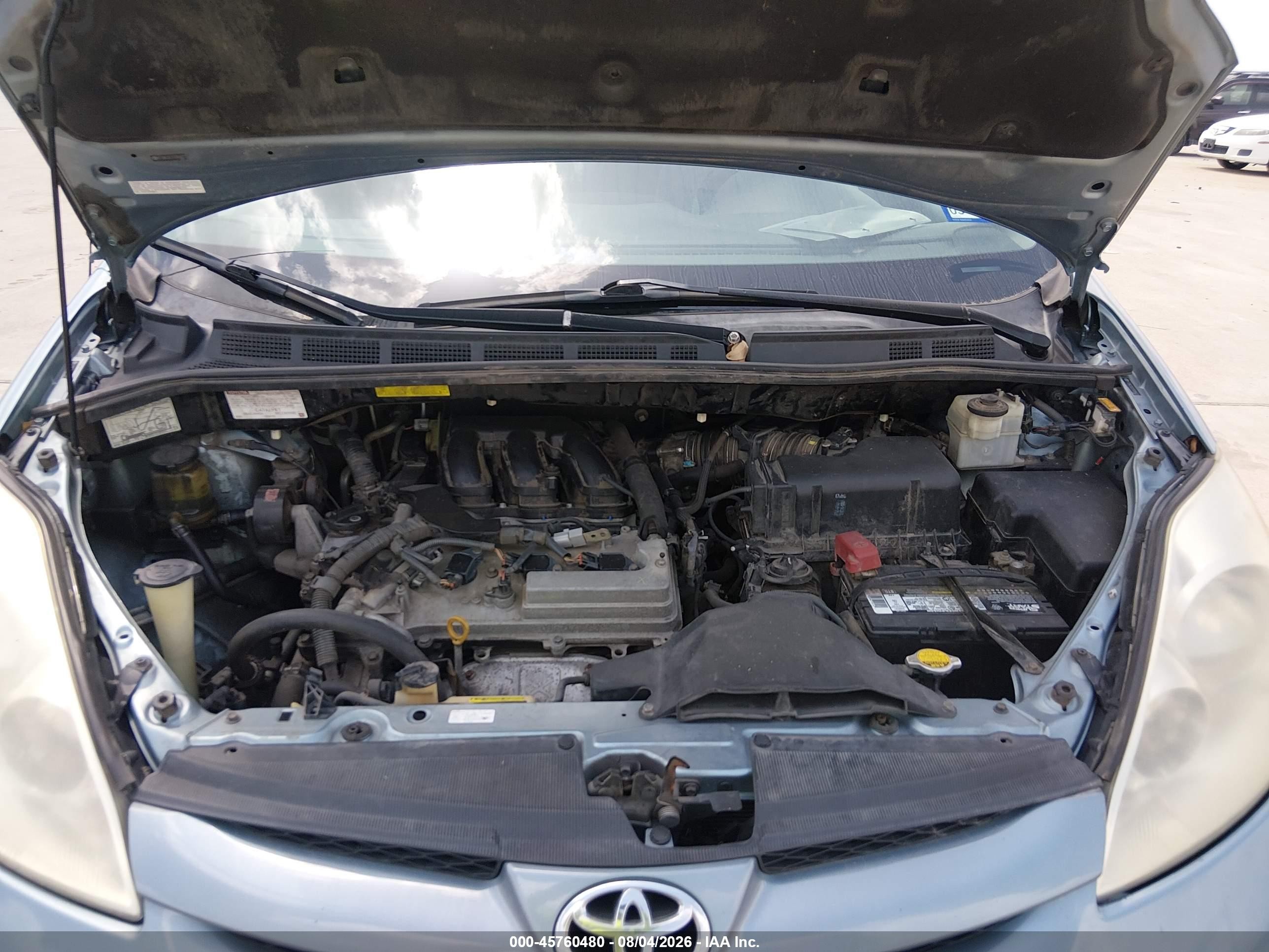 2007 Toyota Sienna Le Light Blue vin: 5TDBK23C37S004622