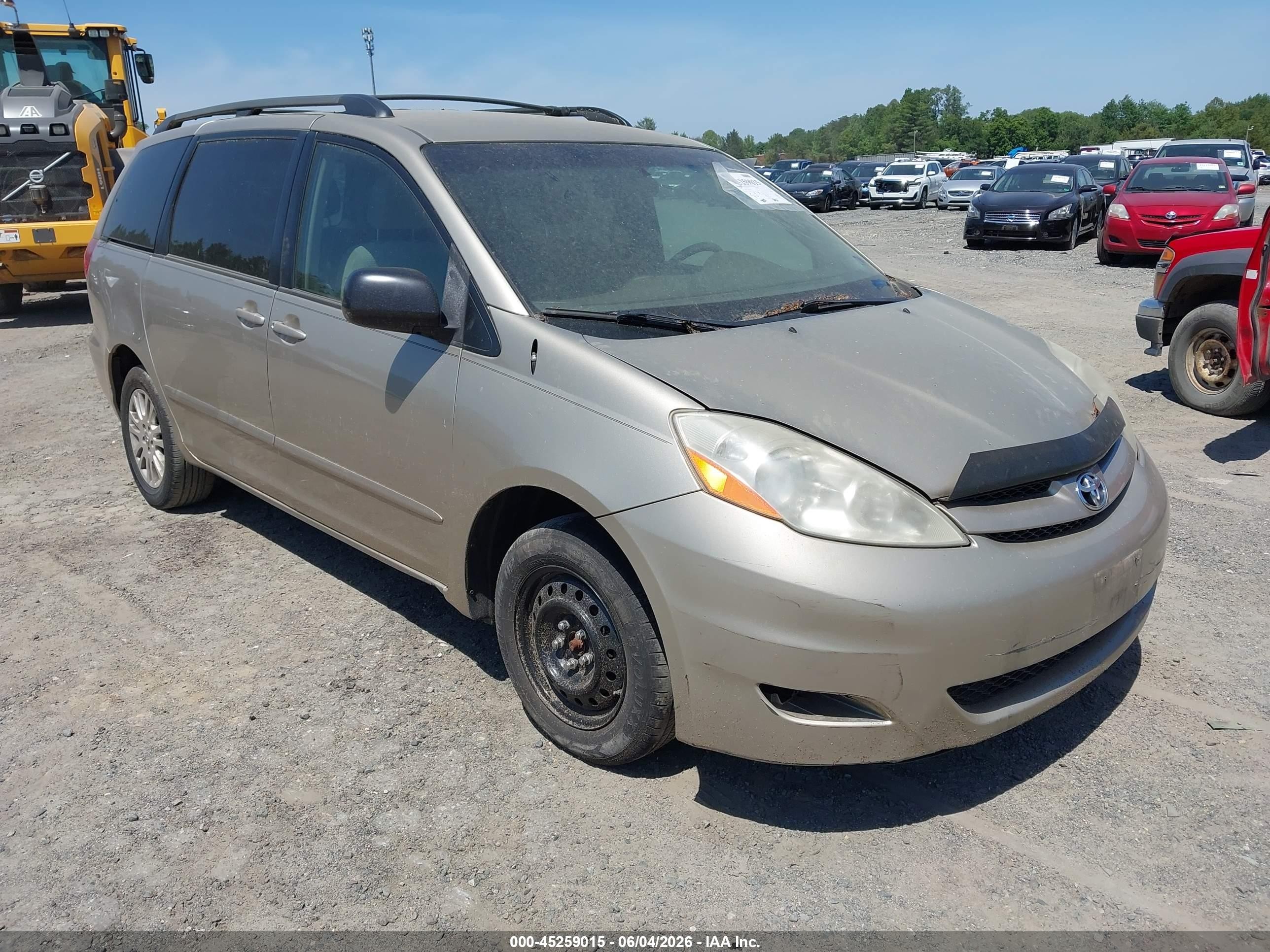 2008 Toyota Sienna Le Gold vin: 5TDBK23C48S010138