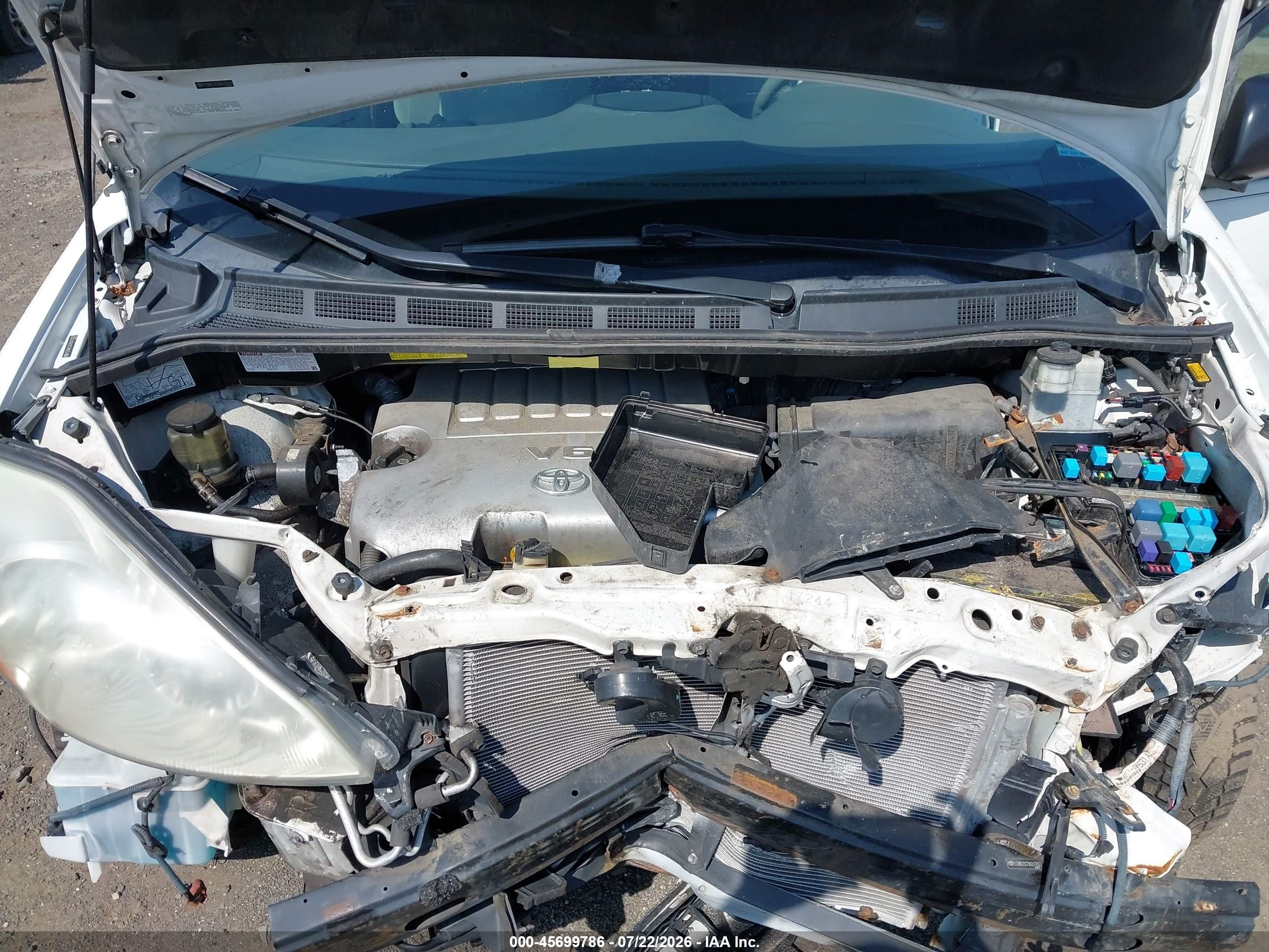 2008 Toyota Sienna Le Белый vin: 5TDBK23C78S017052