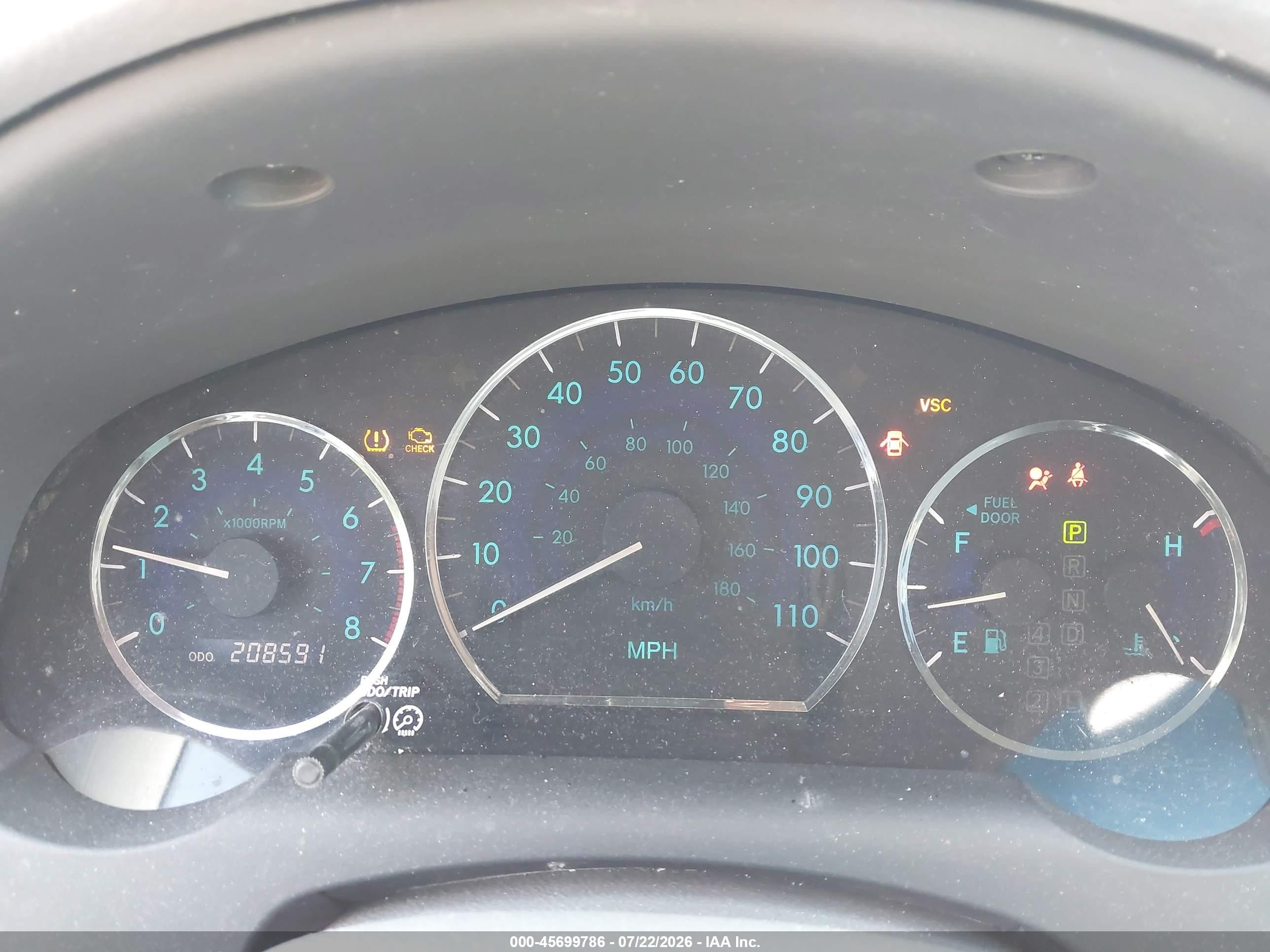 2008 Toyota Sienna Le Белый vin: 5TDBK23C78S017052