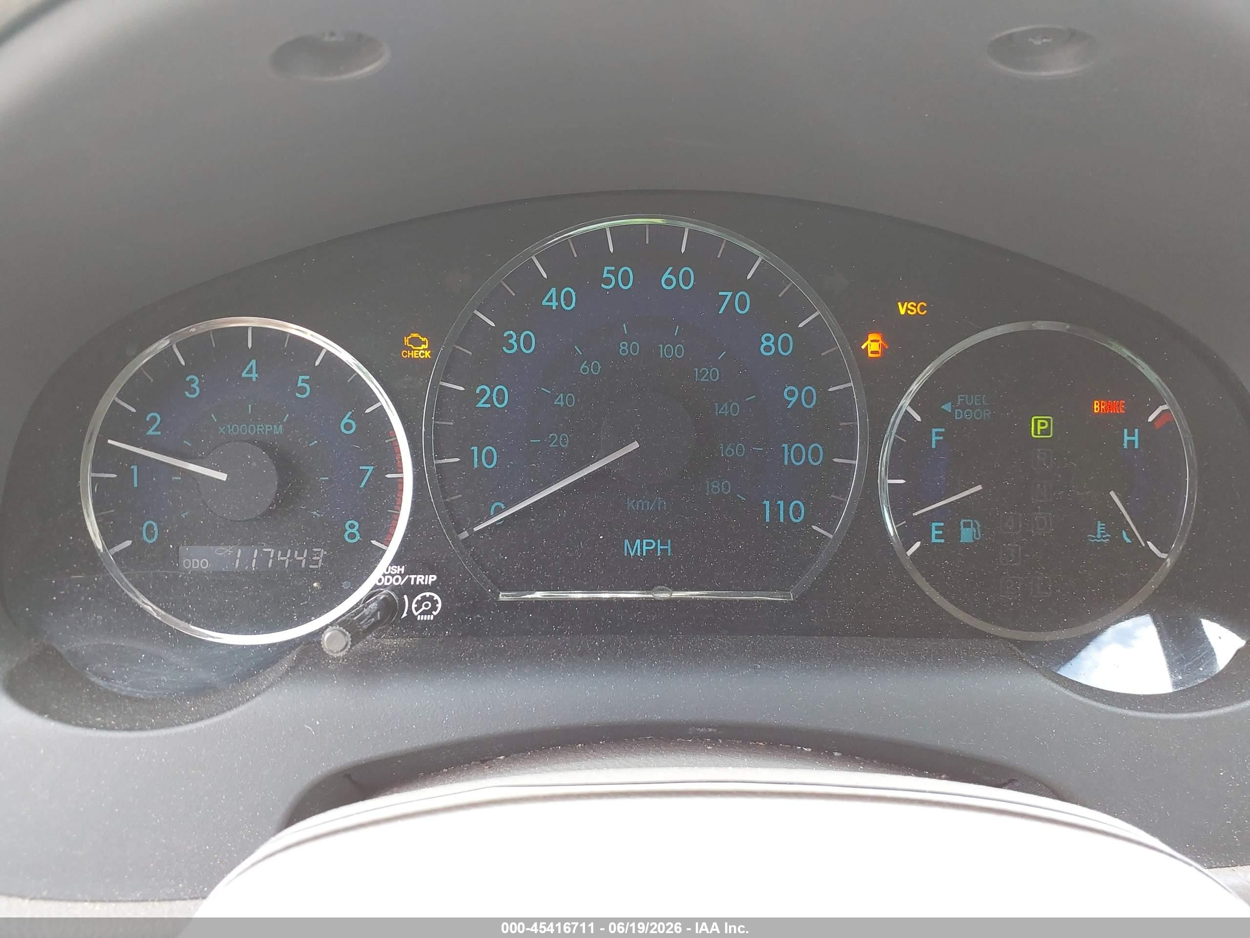 2008 Toyota Sienna Le Beige vin: 5TDBK23C88S012197
