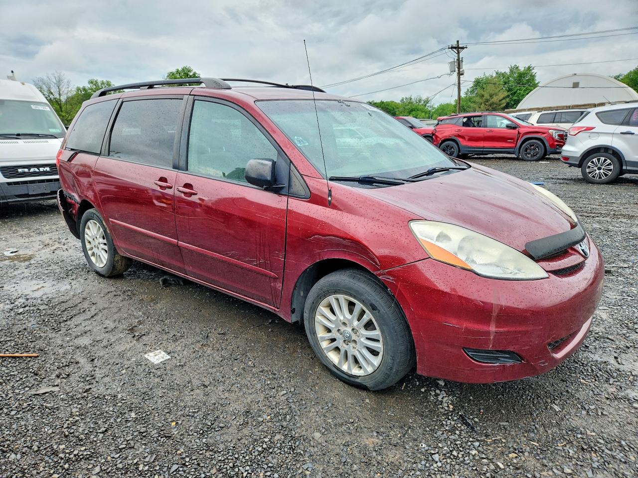 2008 Toyota Sienna Le Burgundy vin: 5TDBK23C88S020333