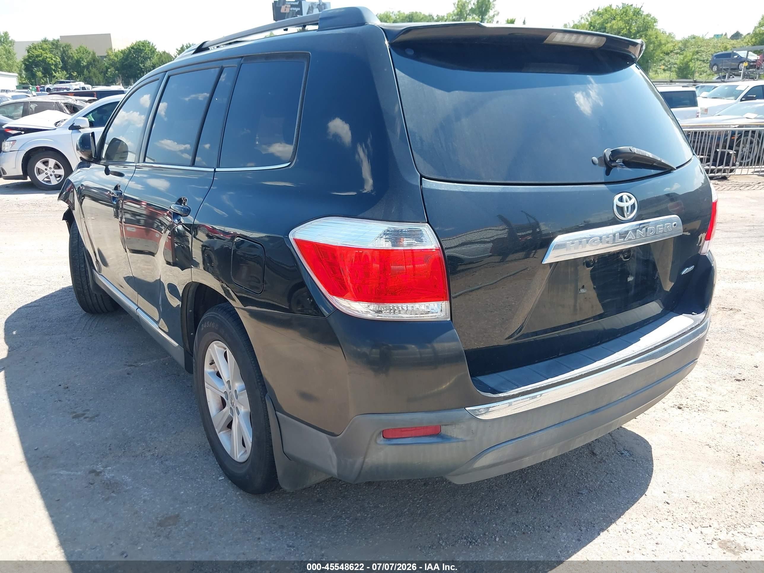 2012 Toyota Highlander Se V6 Black vin: 5TDBK3EH0CS096118