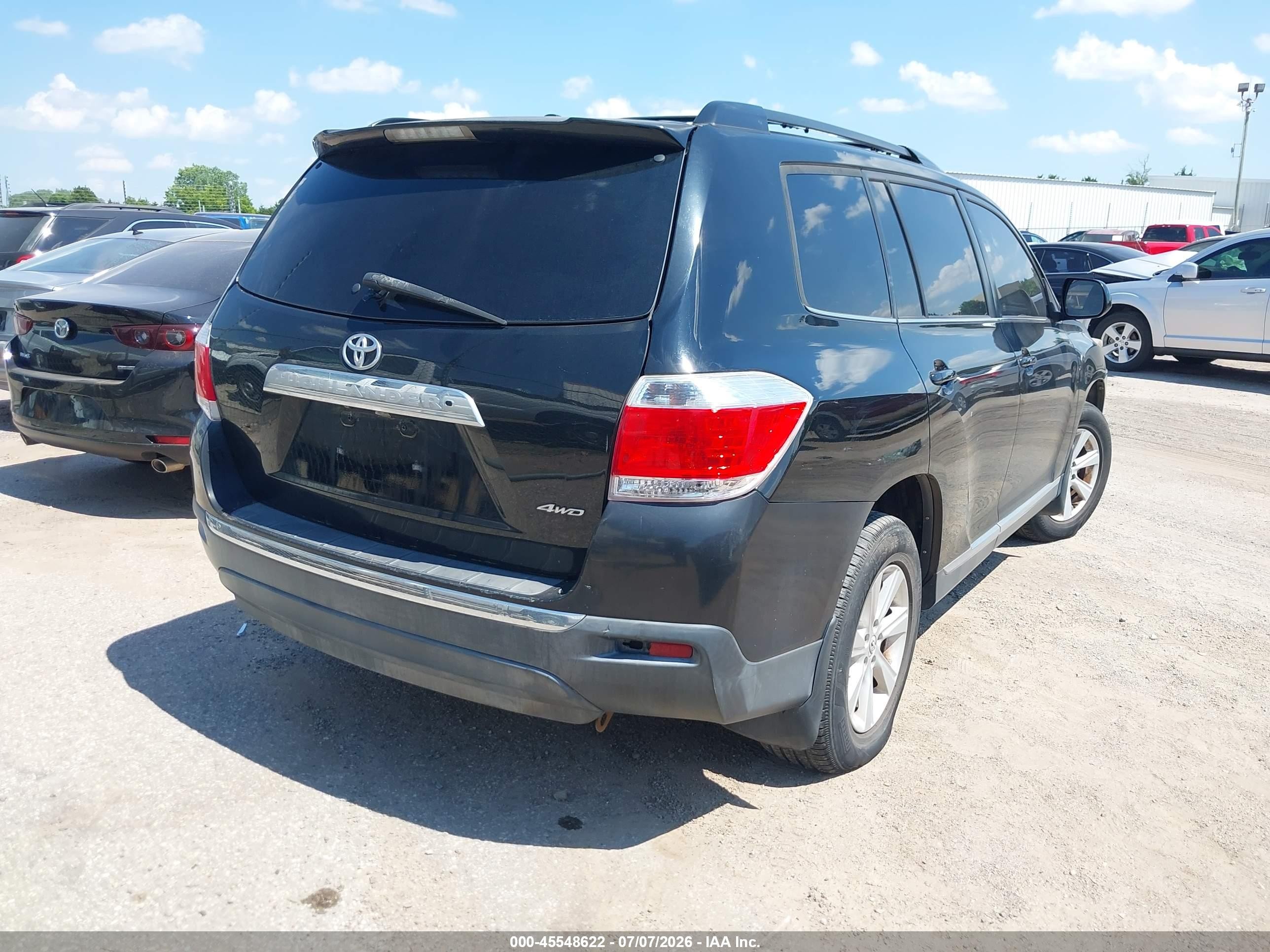 2012 Toyota Highlander Se V6 Black vin: 5TDBK3EH0CS096118