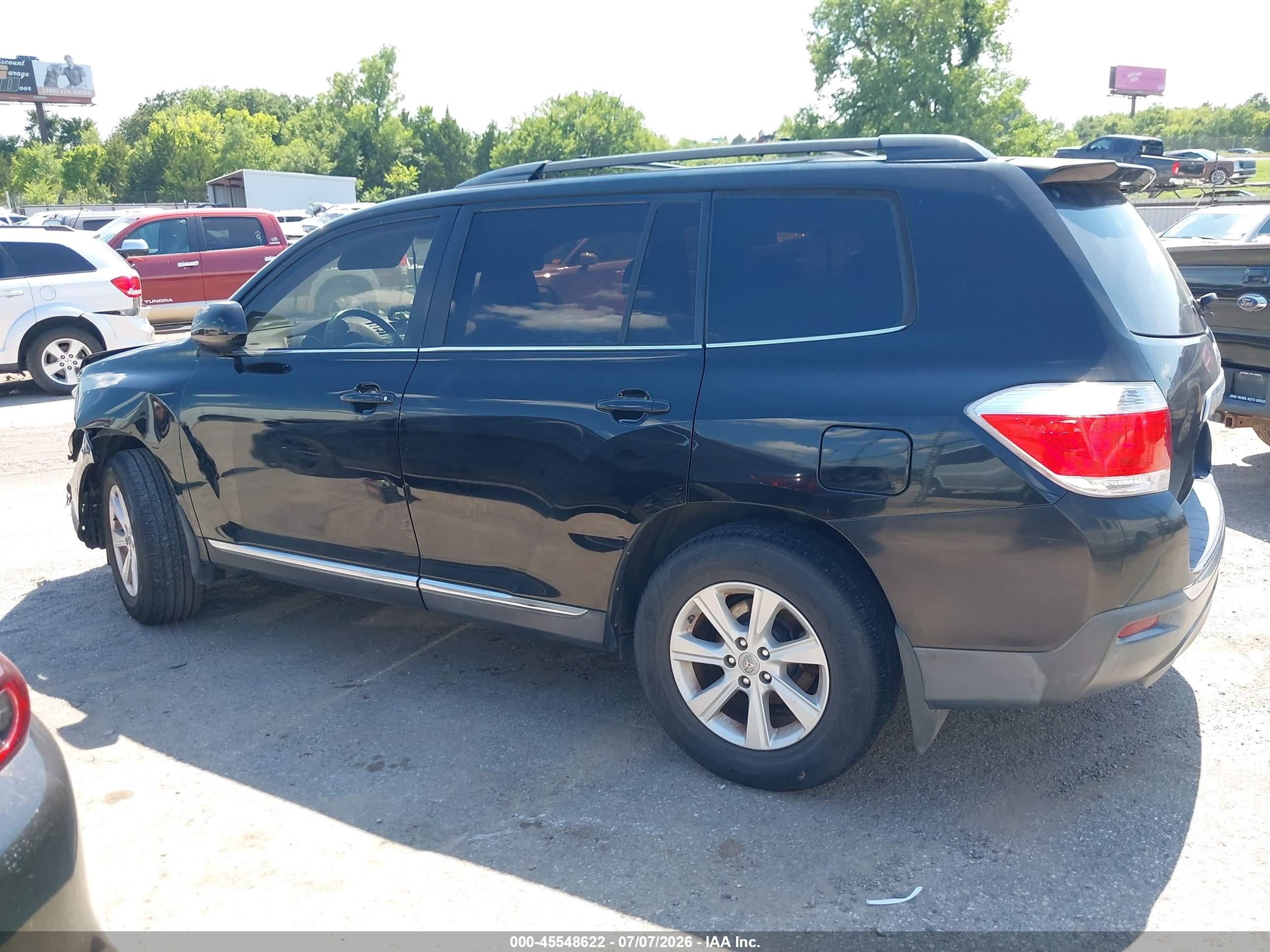 2012 Toyota Highlander Se V6 Black vin: 5TDBK3EH0CS096118