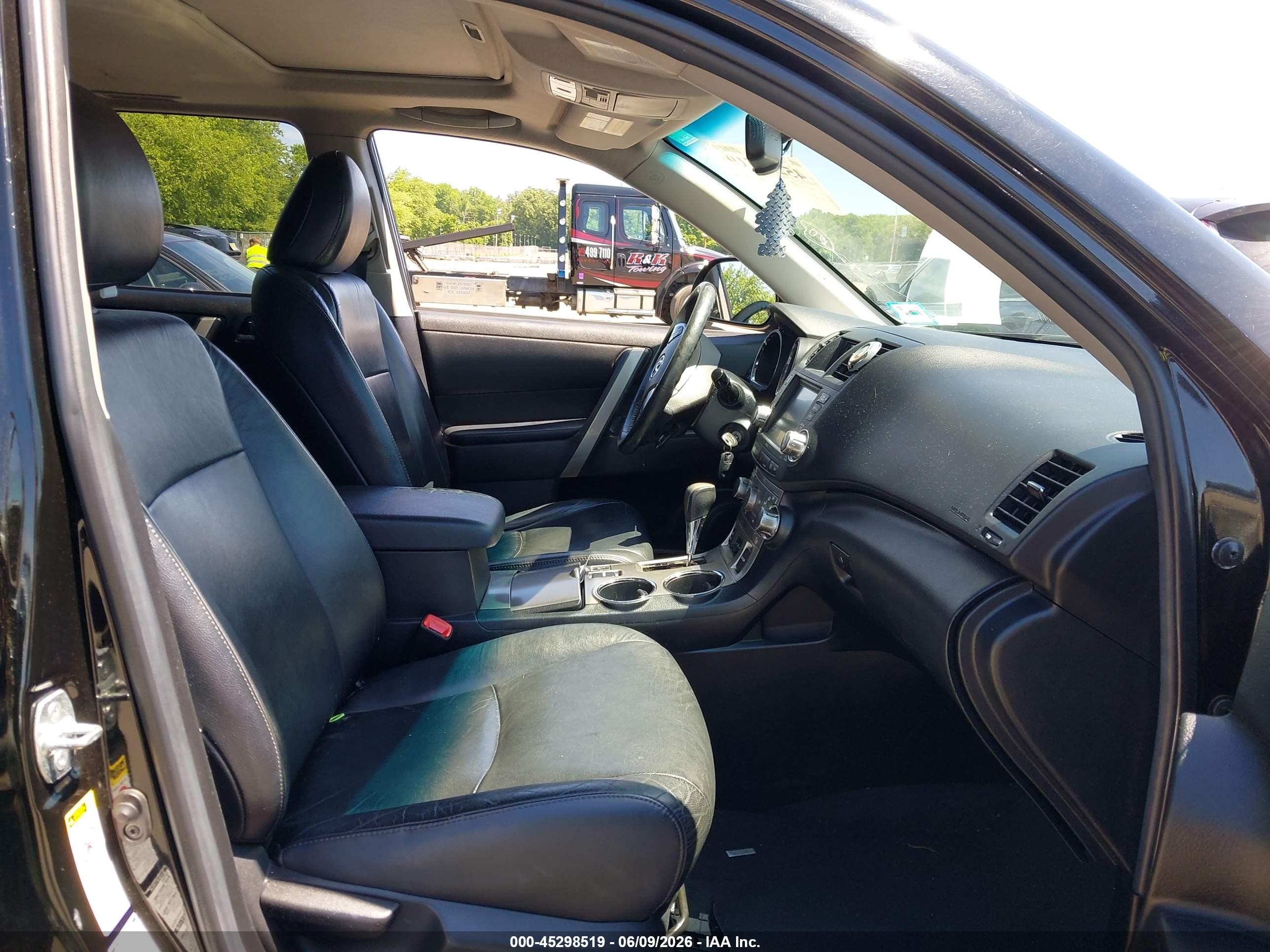 2012 Toyota Highlander Se V6 Black vin: 5TDBK3EH0CS139632