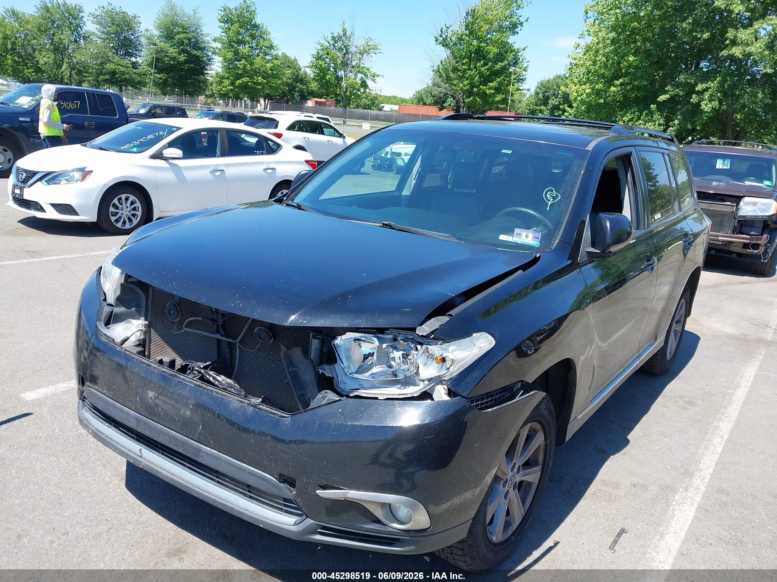 2012 Toyota Highlander Se V6 Black vin: 5TDBK3EH0CS139632