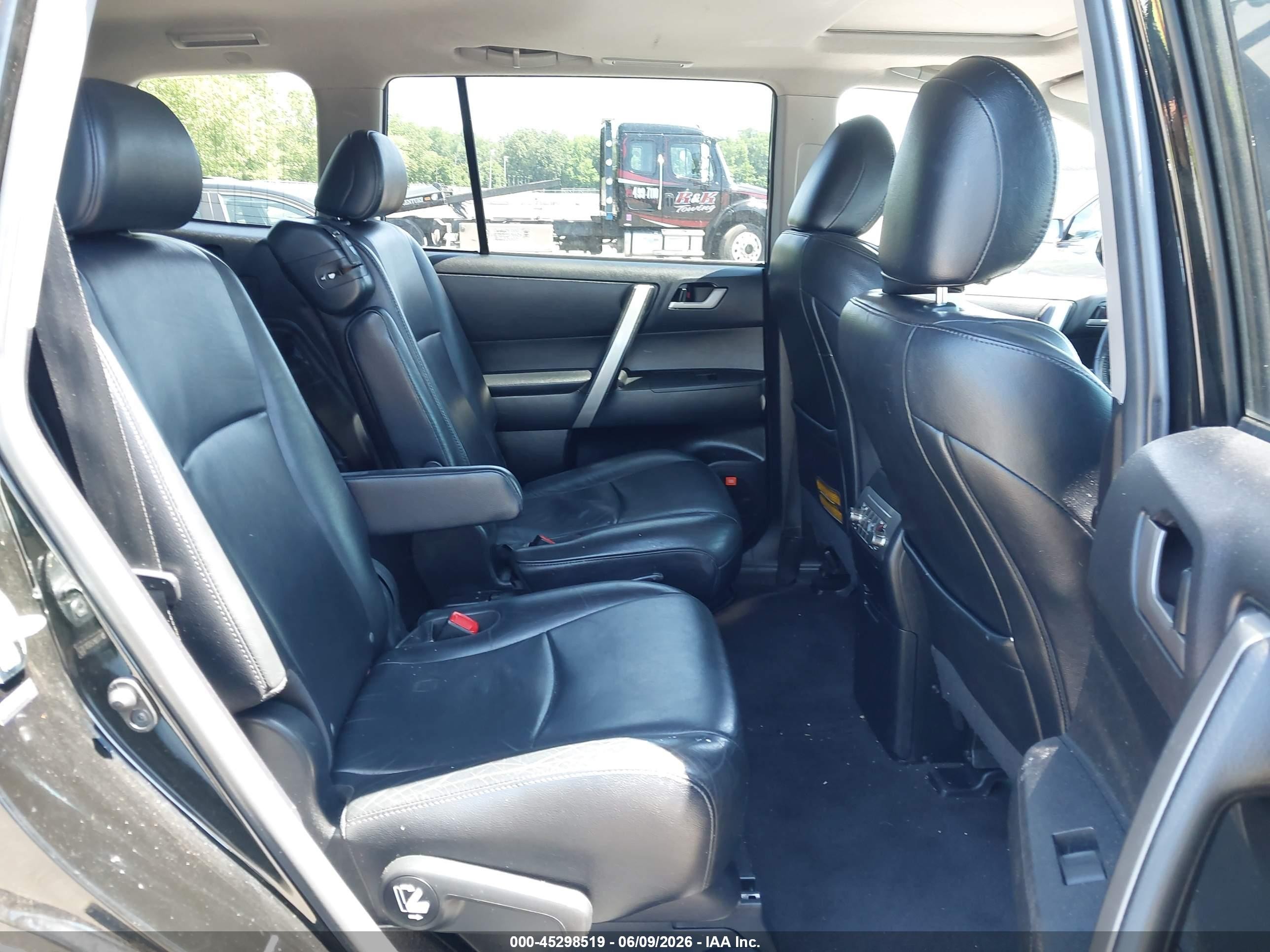 2012 Toyota Highlander Se V6 Black vin: 5TDBK3EH0CS139632