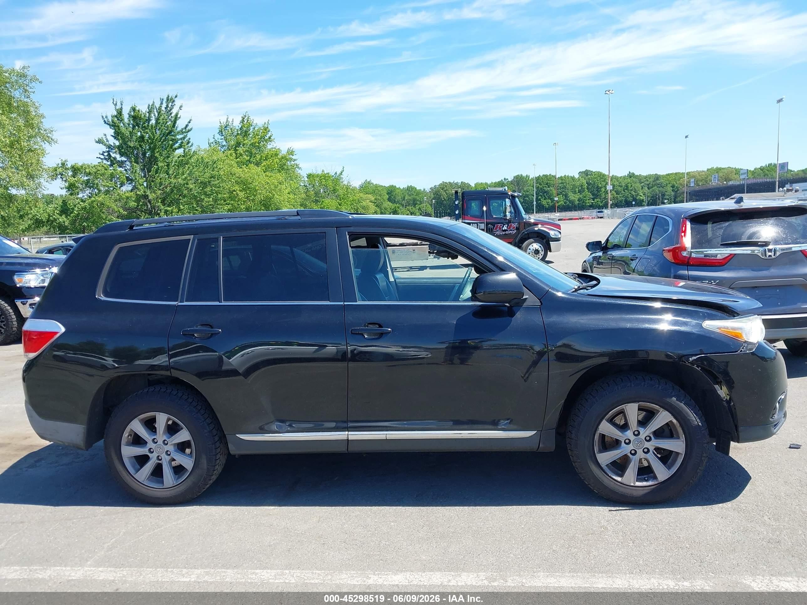 2012 Toyota Highlander Se V6 Black vin: 5TDBK3EH0CS139632