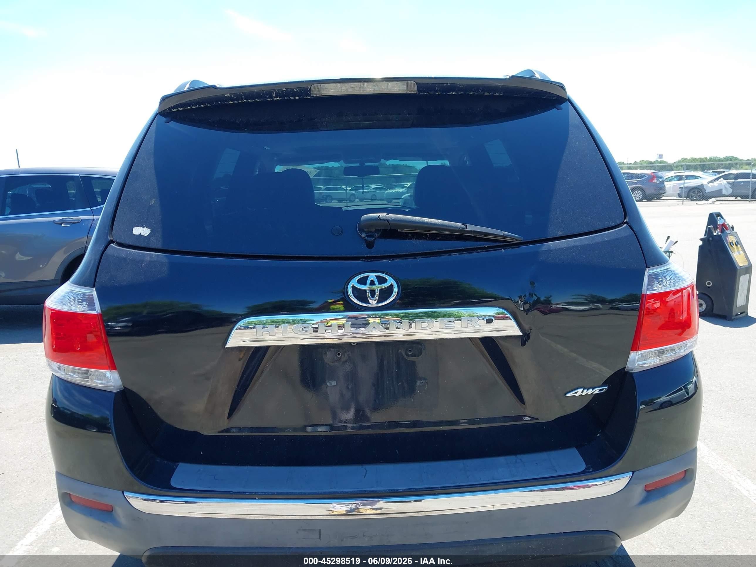 2012 Toyota Highlander Se V6 Black vin: 5TDBK3EH0CS139632