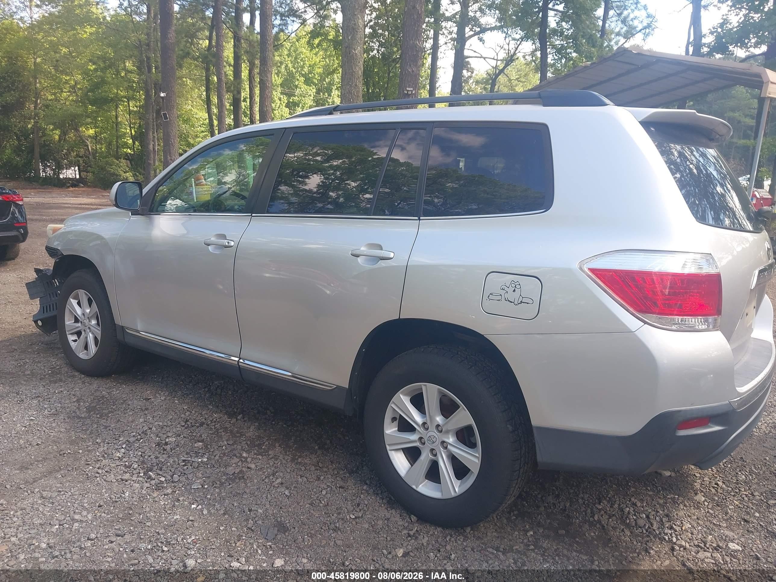 2012 Toyota Highlander Se V6 Серебряный vin: 5TDBK3EH0CS145172
