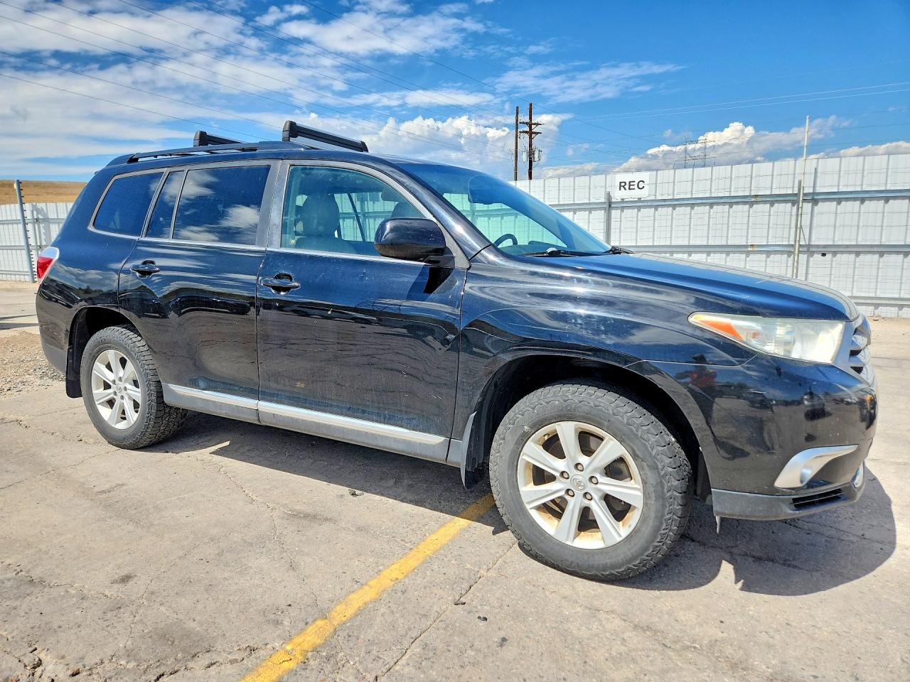 2012 Toyota Highlander Se Black vin: 5TDBK3EH0CS174140